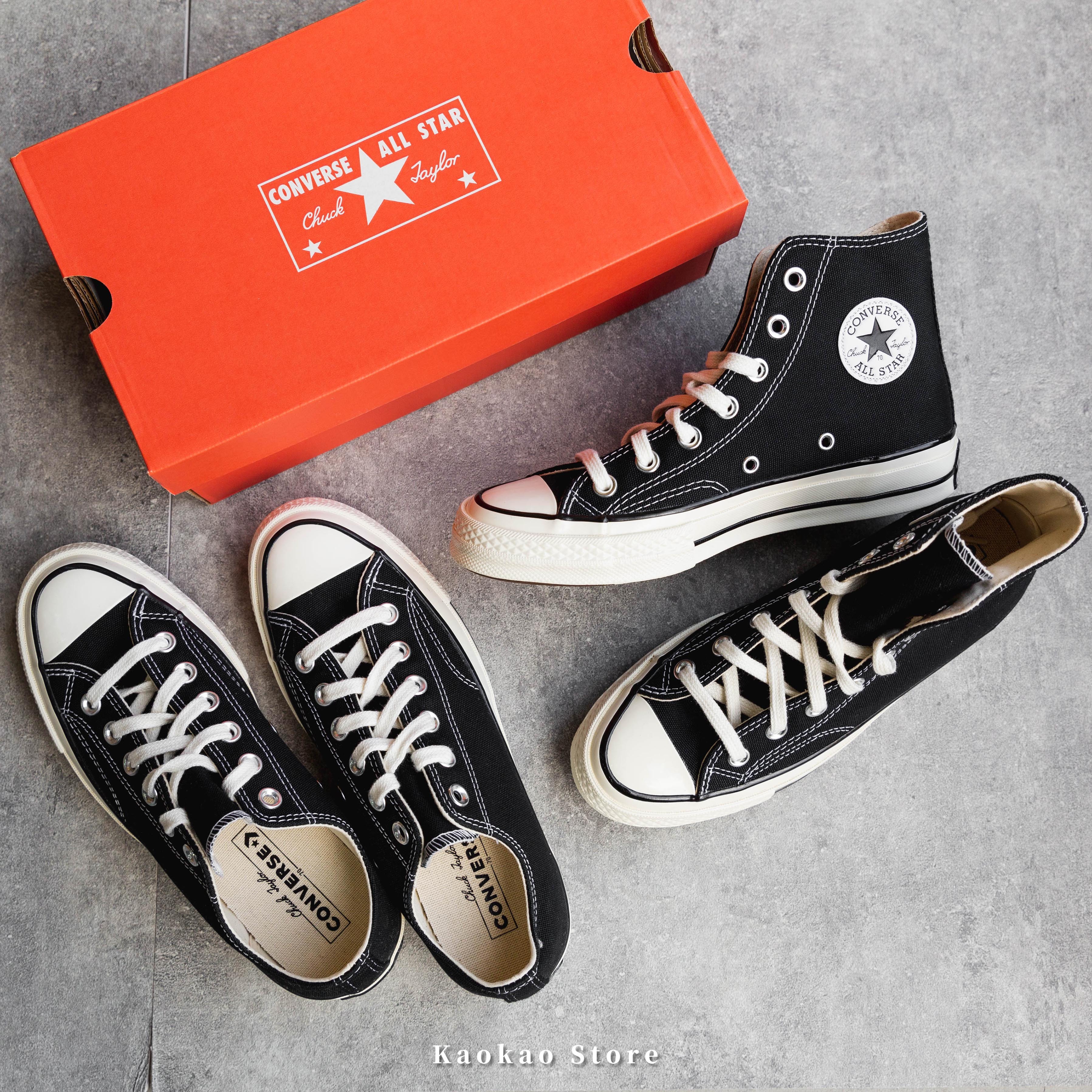 Converse Chuck Taylor All Star 1970 Low 帆布鞋低筒黑白