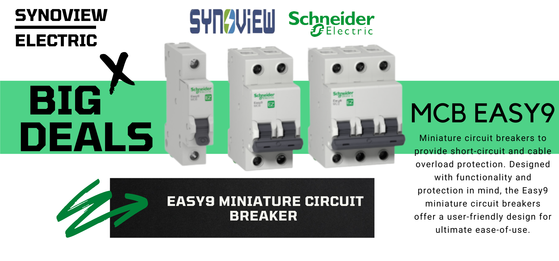 Easy9 series contain MCB,RCCB,RCBO it for residental