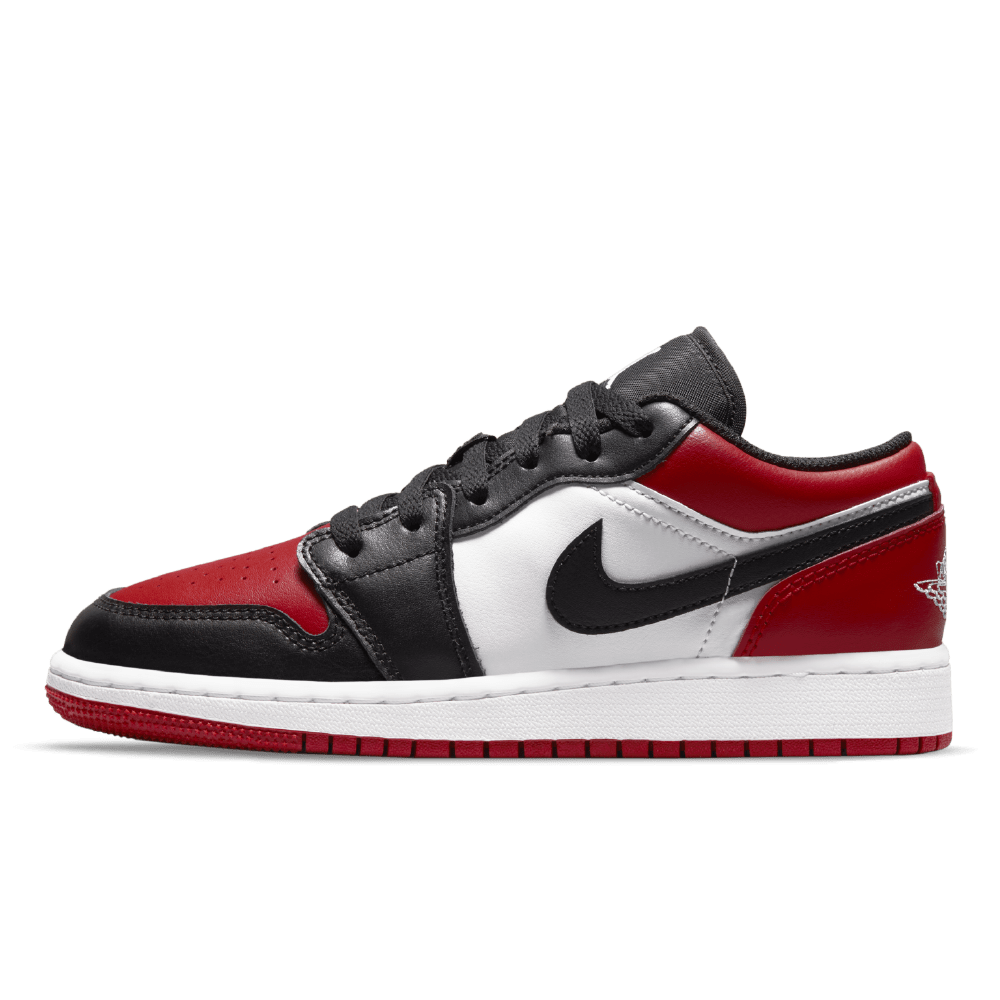 -(D7c)-AIR JORDAN 1 LOW (GS) "BRED TOE"-553560 612
