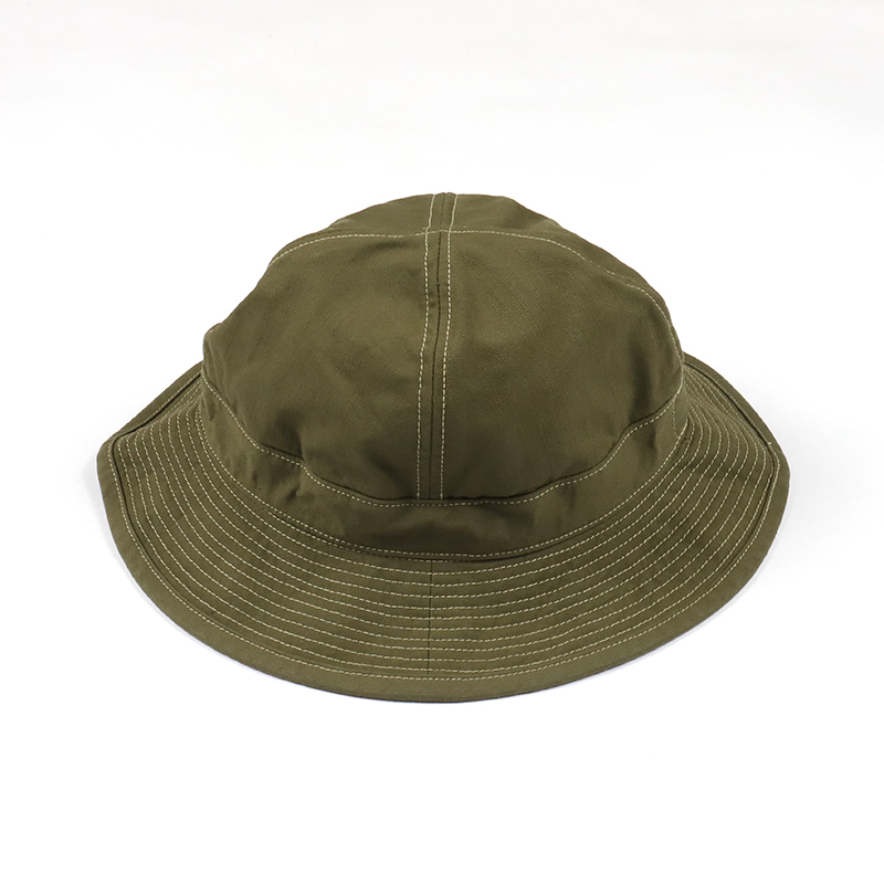 orSlow Check Linning US Navy Hat Herringbone (Unisex) G