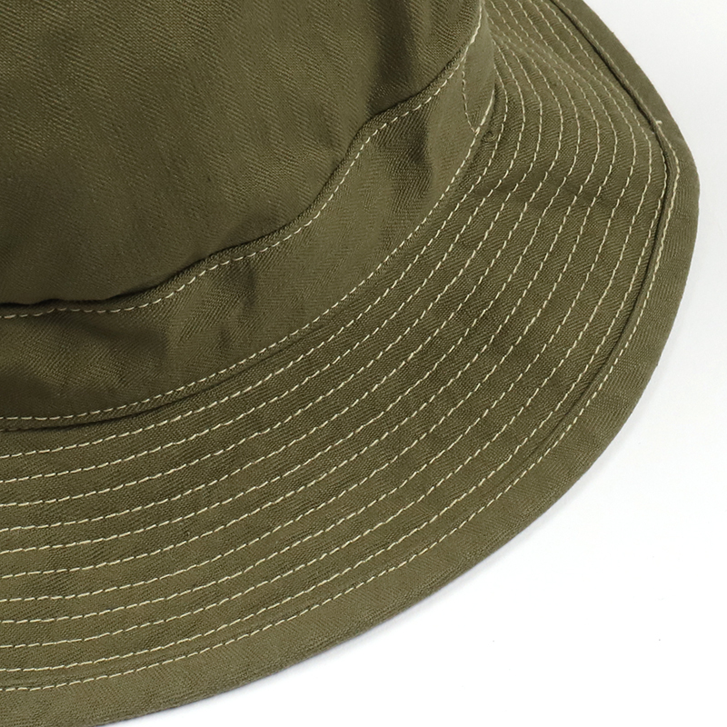 orSlow Check Linning US Navy Hat Herringbone (Unisex) G