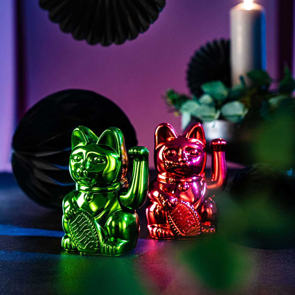 德國品牌DONKEY 幸運祈福 聖誕節禮物版 亮面招財貓