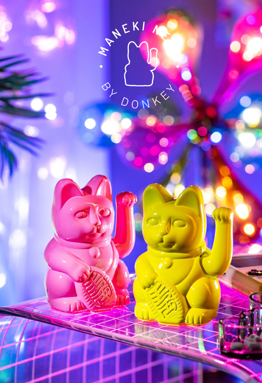 德國品牌DONKEY 幸運祈福 邁阿密特別版 亮面招財貓