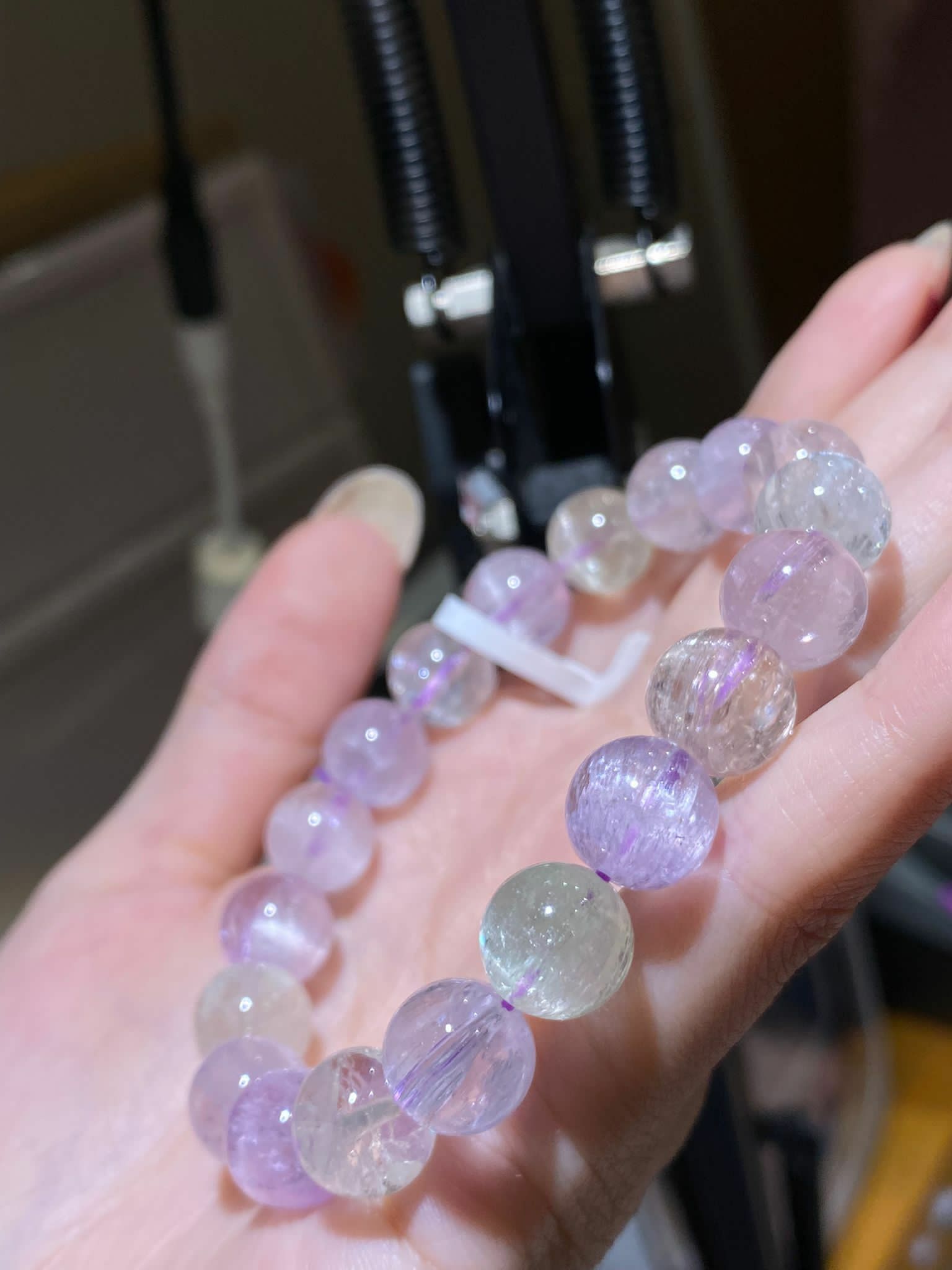 高質拉絲貓眼紫鋰輝