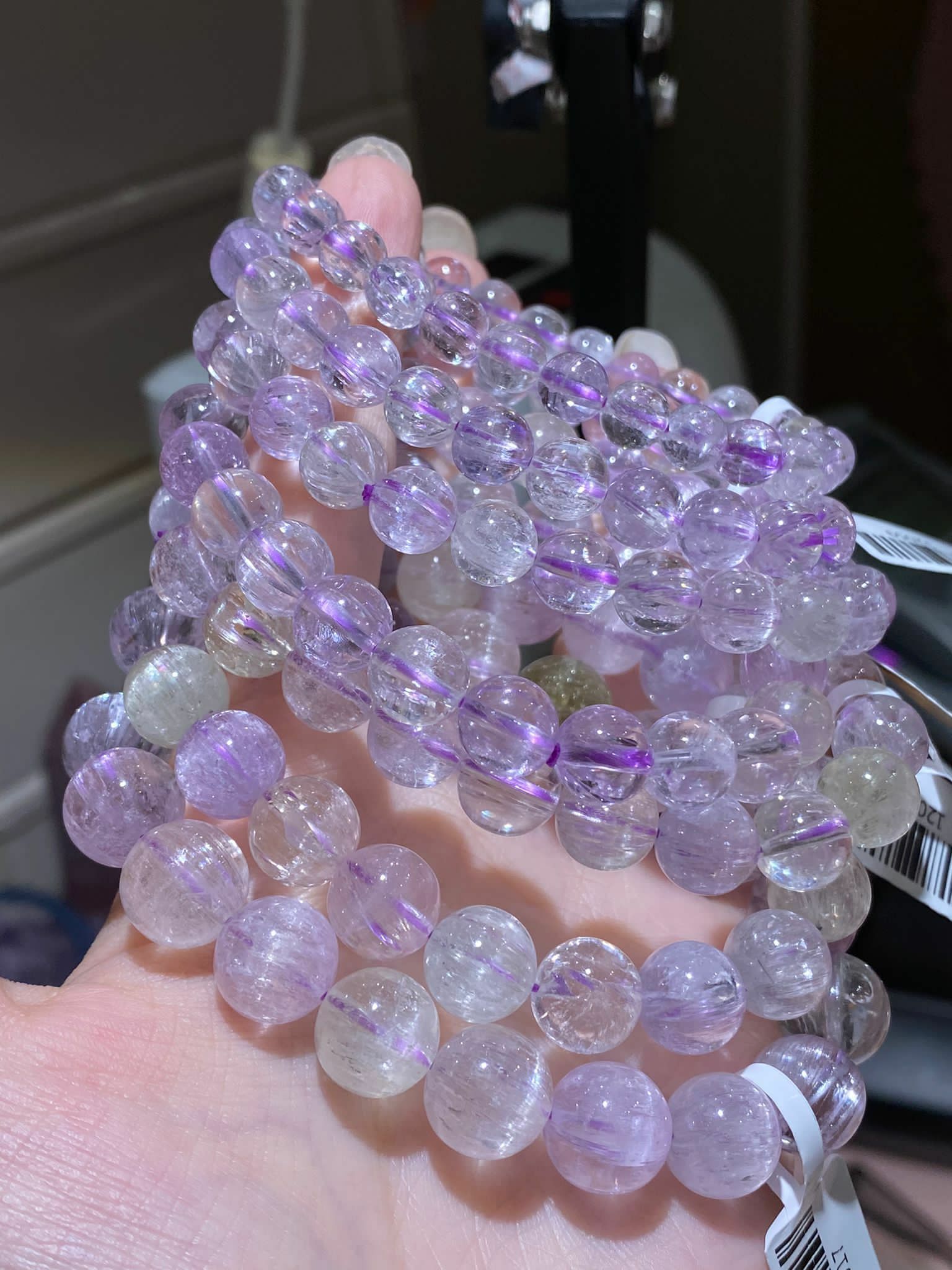 高質拉絲貓眼紫鋰輝