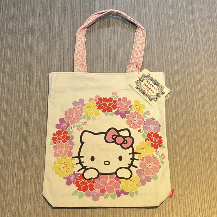 21149 Sanrio 五色帆布堂 x Hello Kitty 綿製帆布袋 花環