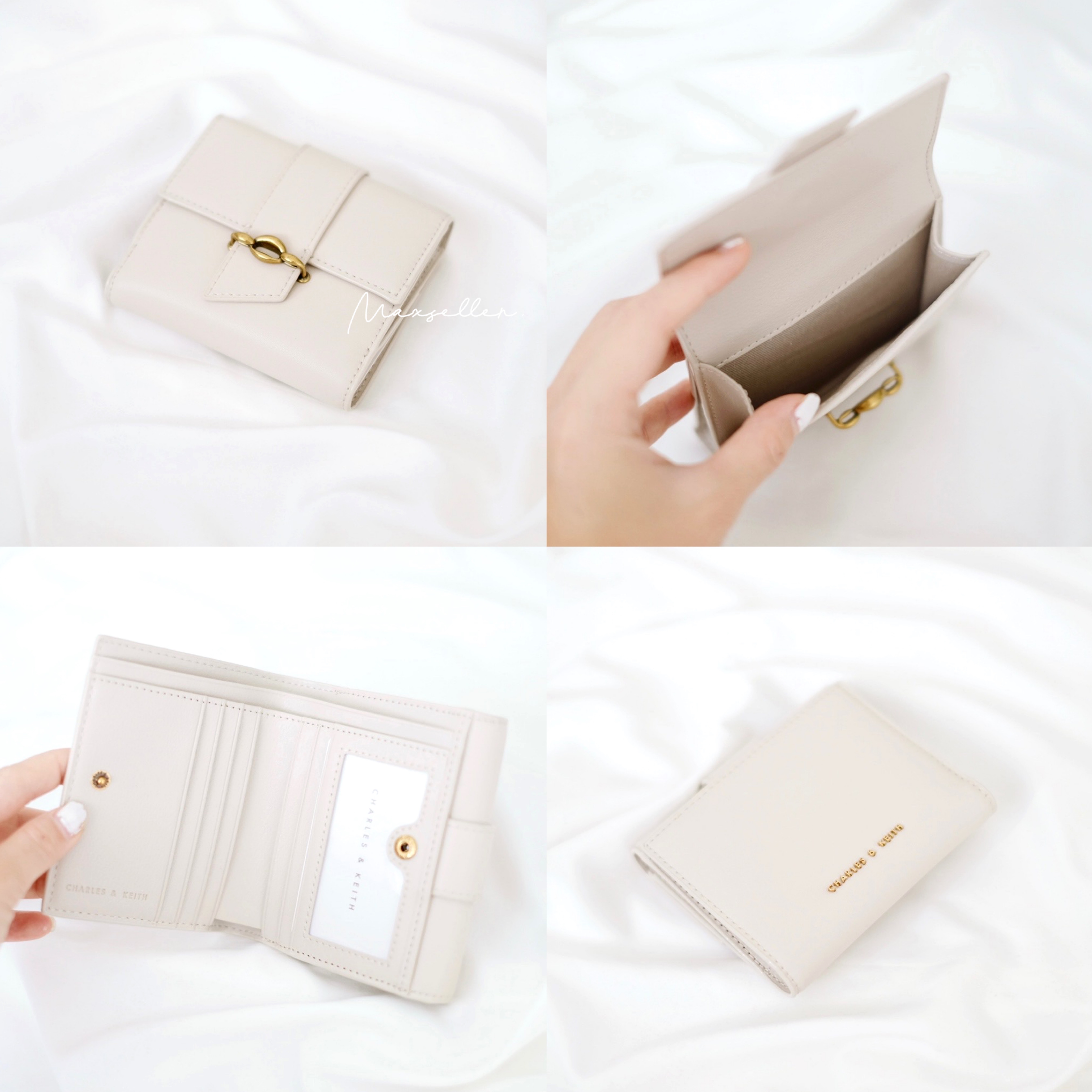 現貨 ｜3 色｜CHARLES & KEITH 金屬扣短銀包｜CHARLES & KEITH Wallet #515