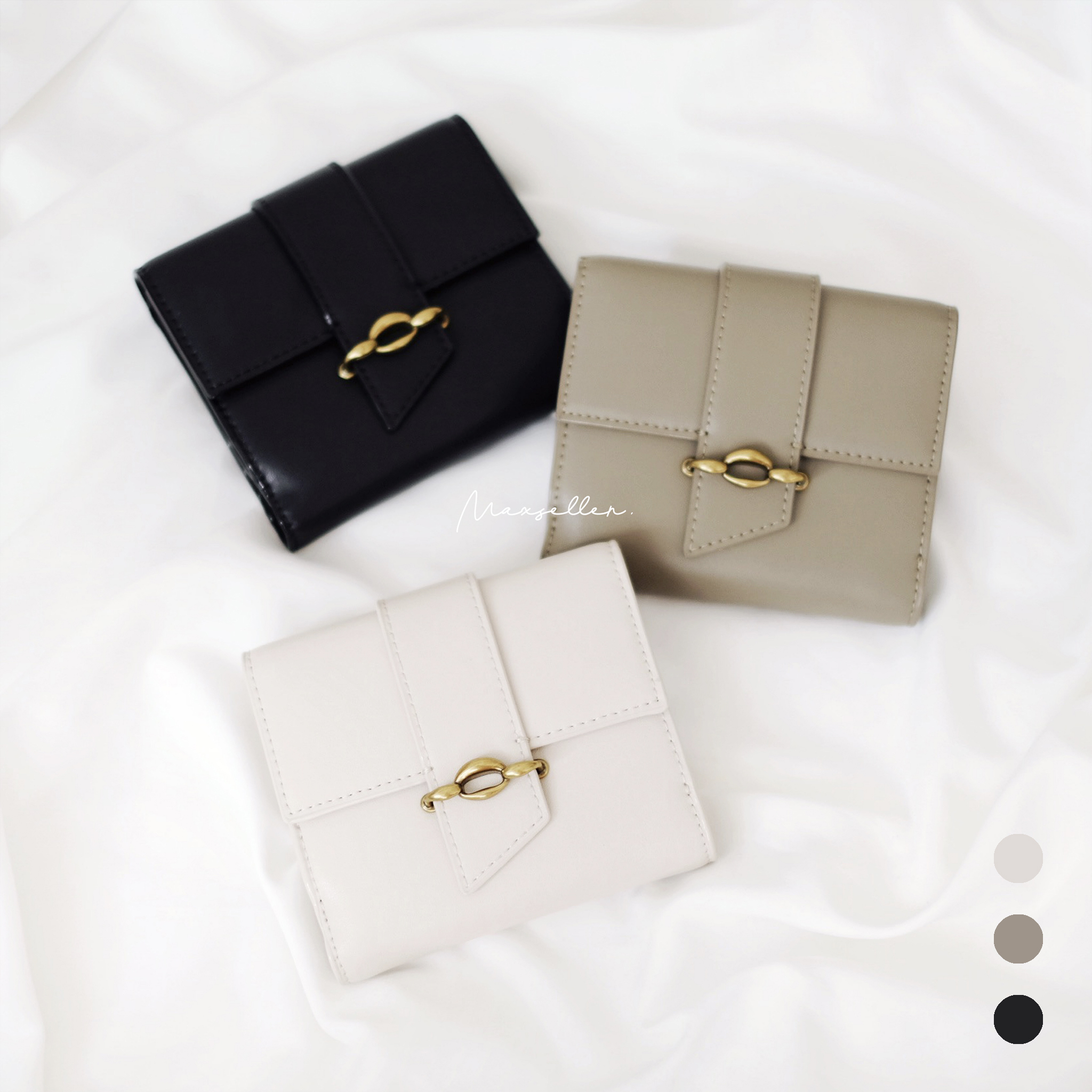 現貨 ｜3 色｜CHARLES & KEITH 金屬扣短銀包｜CHARLES & KEITH Wallet #515