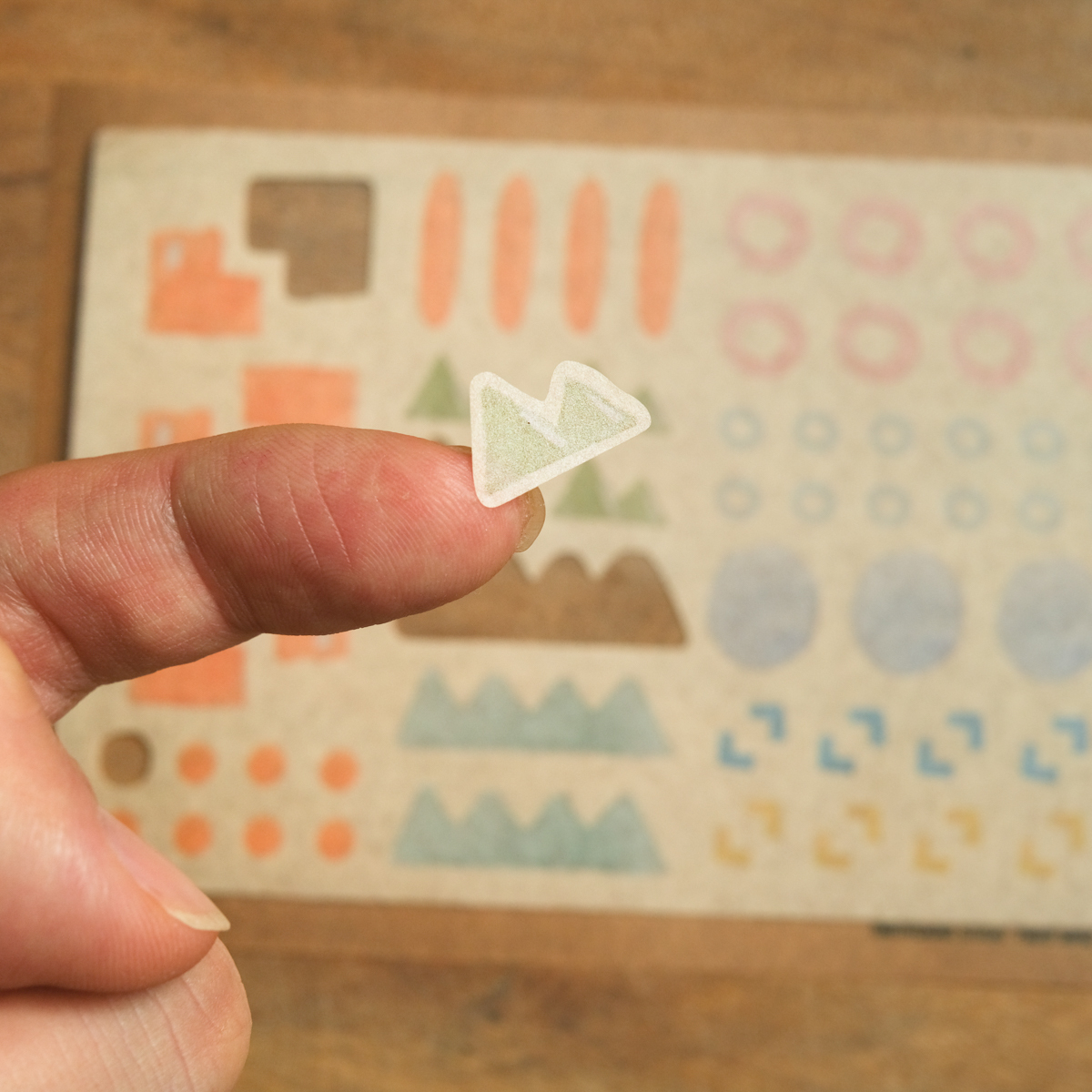 Photo shape stickers watercolor 01/ONEOVERONE STUDIO