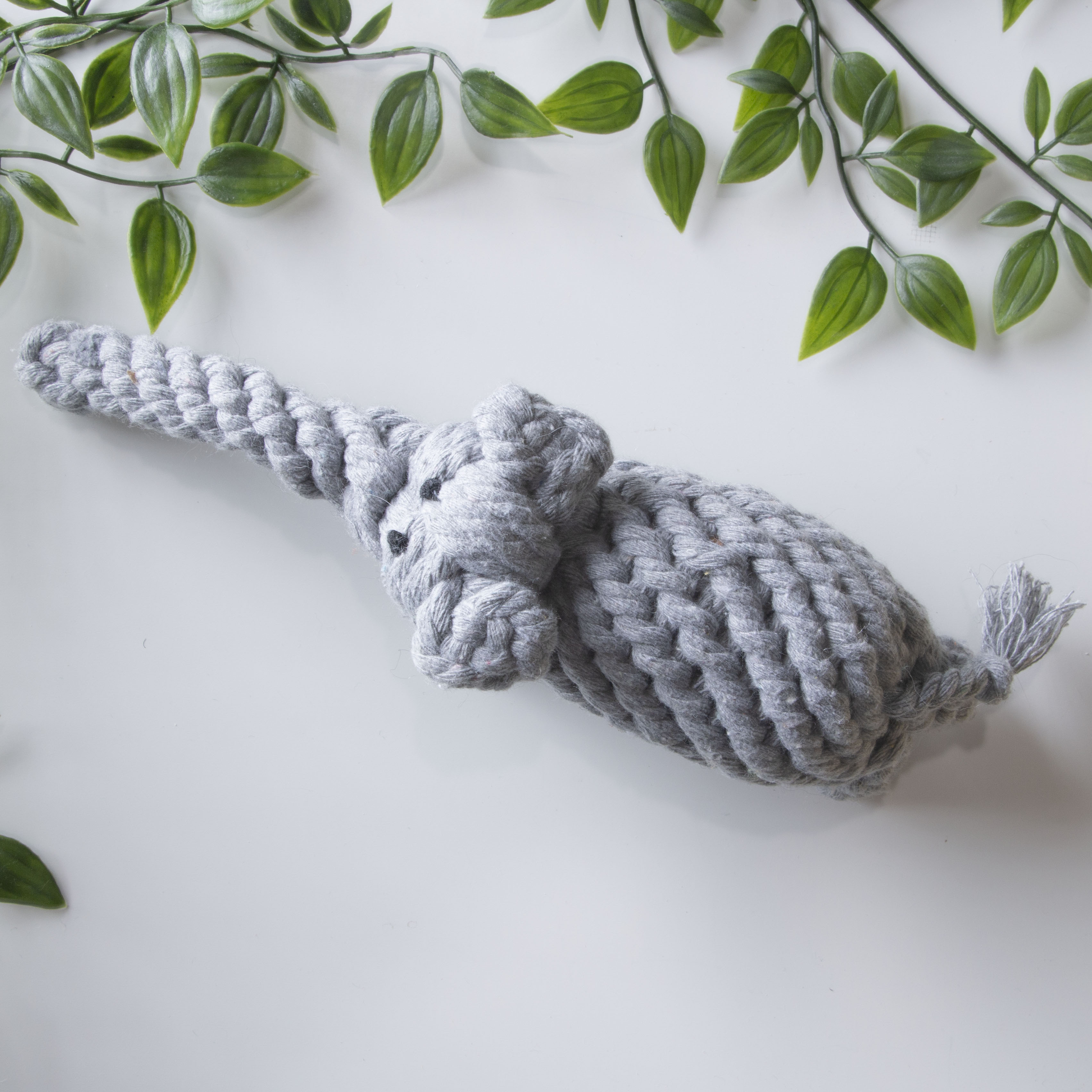 編織繩玩具｜長鼻子大象- 毛孩食務所