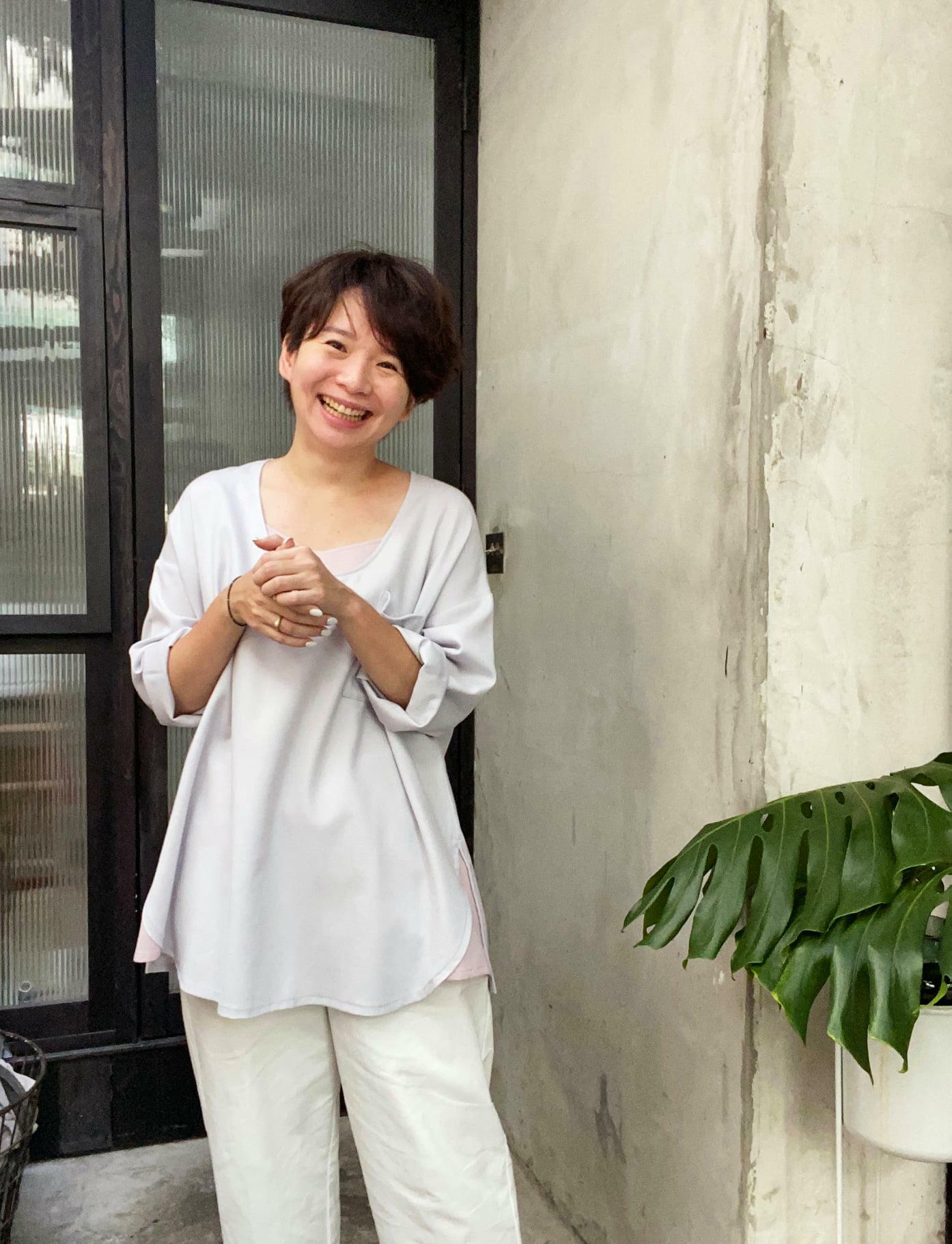 優雅的鬆鬆人生口袋上衣-溫柔學