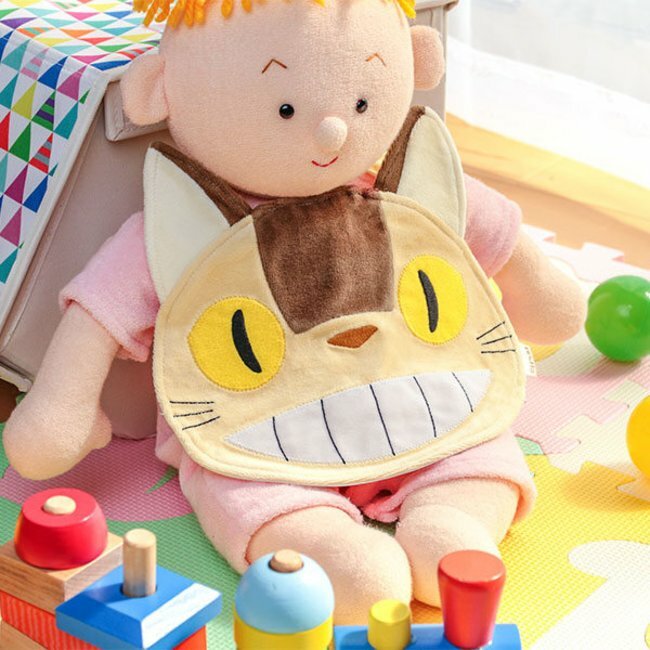 圍兜 貓巴士 笑臉