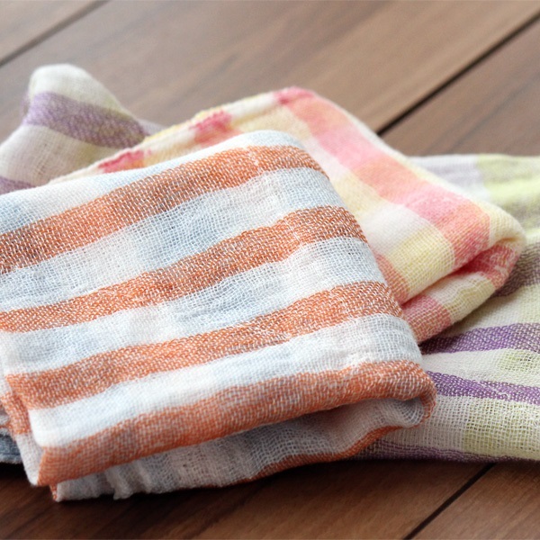 中川政七-花方巾 格子 睡蓮