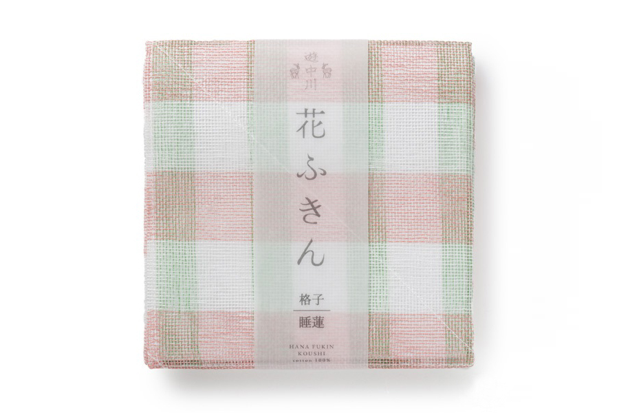 中川政七-花方巾 格子 睡蓮