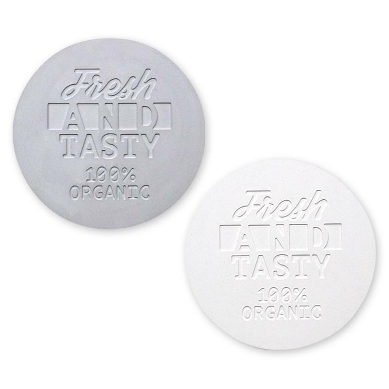 珪藻土杯墊/英字圓形