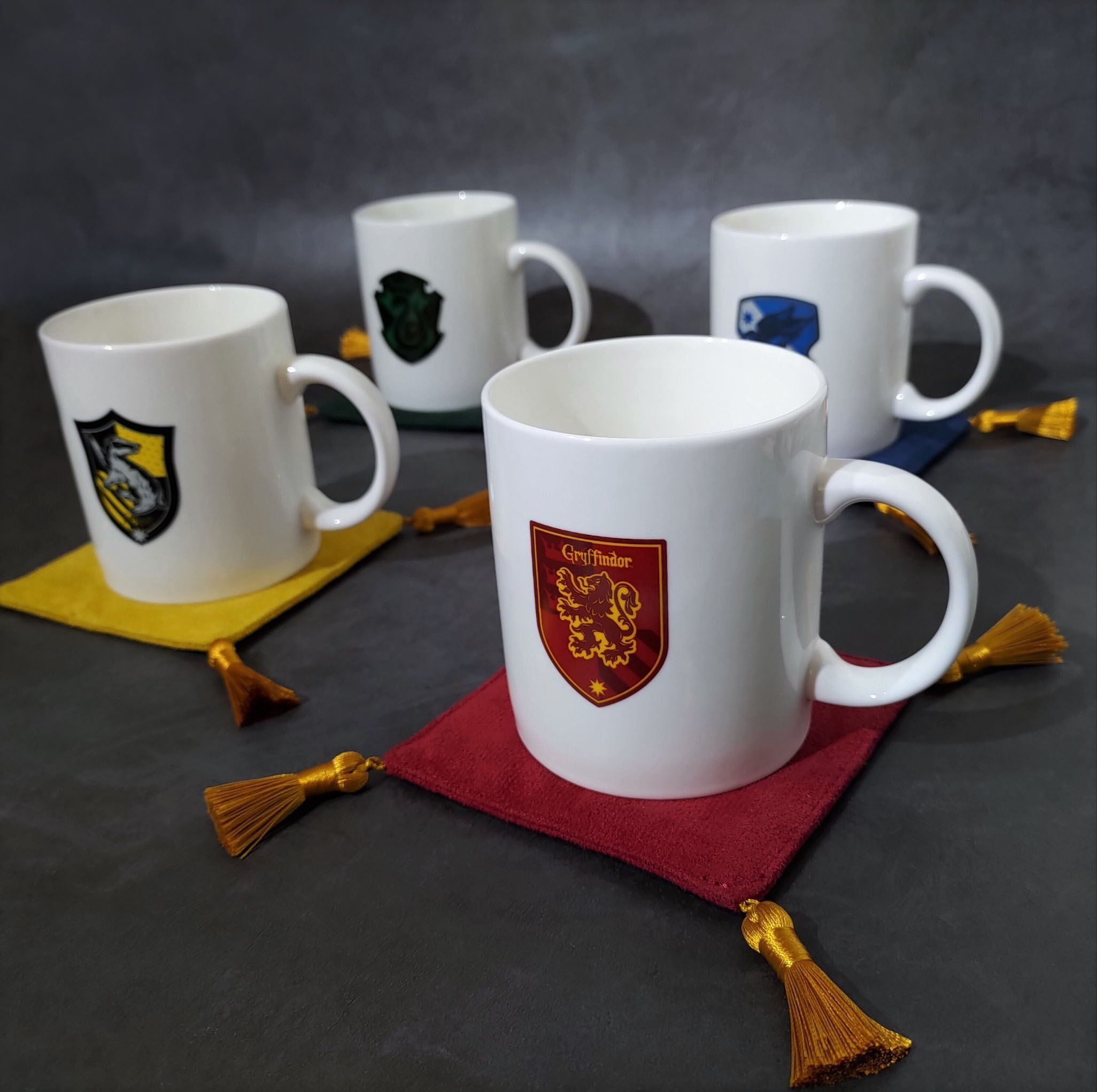 哈利波特-布杯墊組(四入)+馬克杯