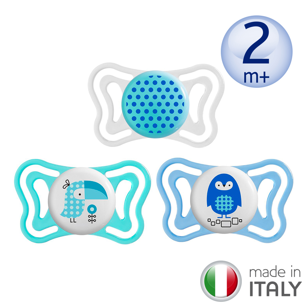 舒適哺乳-輕量透氣安撫奶嘴2入組-海洋藍