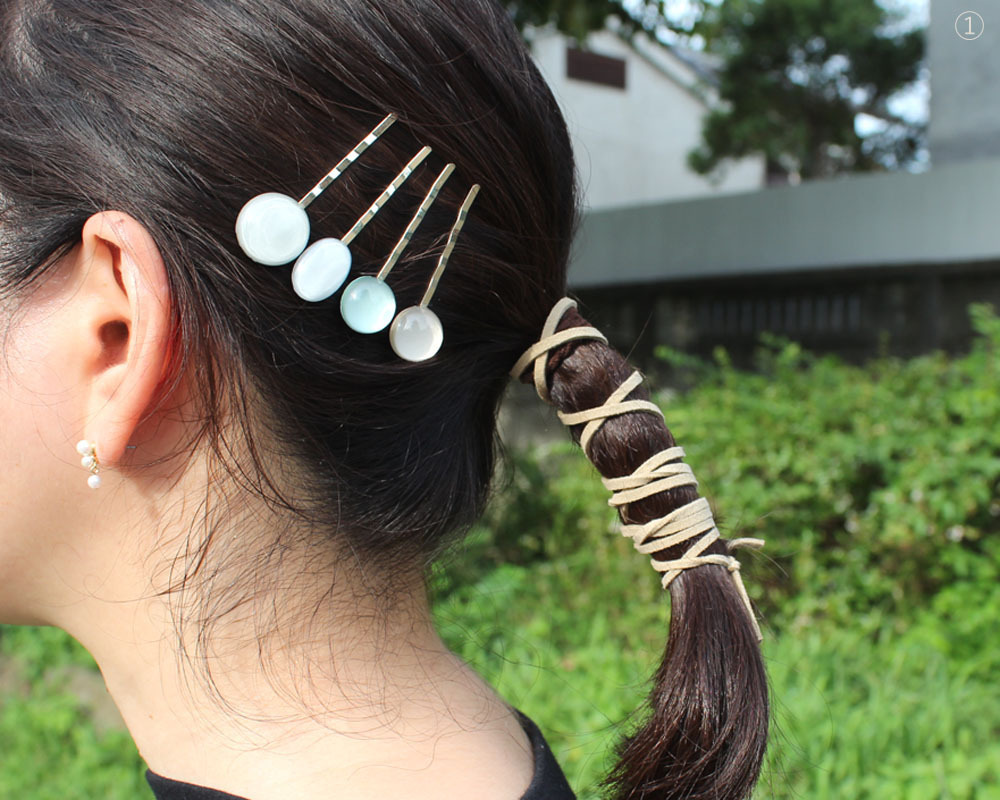 Farbe 糖果棒髮夾set