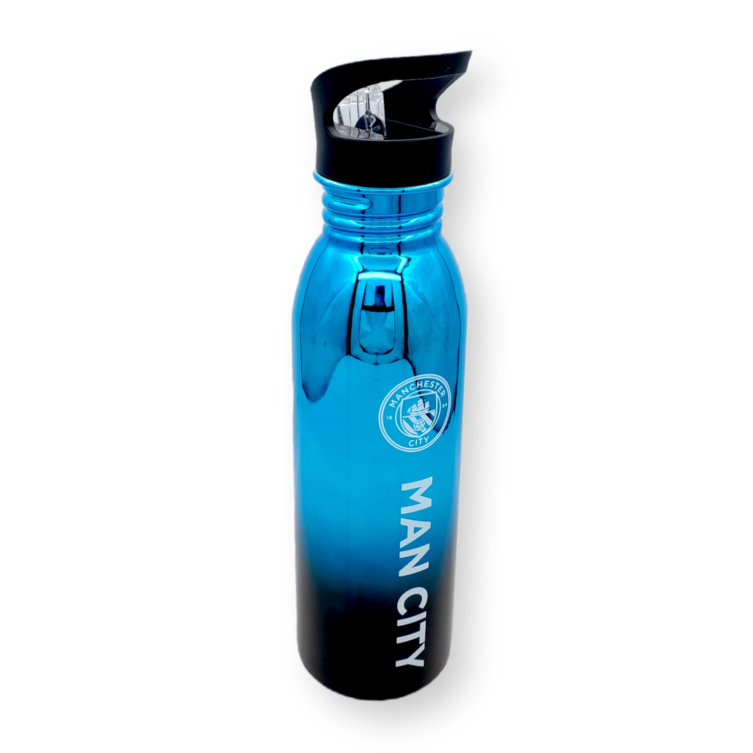 曼城閃藍色金屬水樽