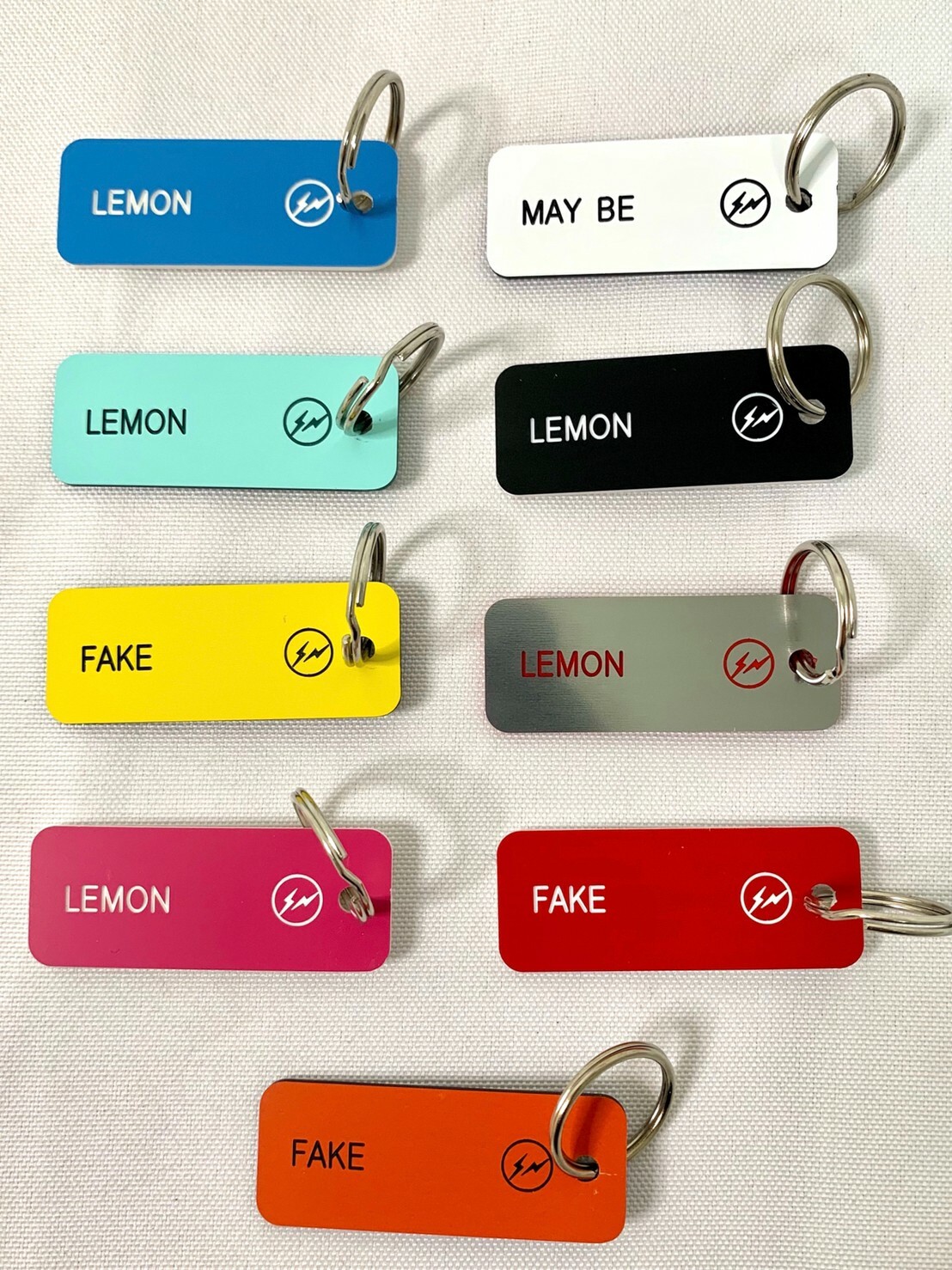 VARIOUS KEYTAGS x FRAGMENT■新品■キータグ■LEMON5cmx19cm