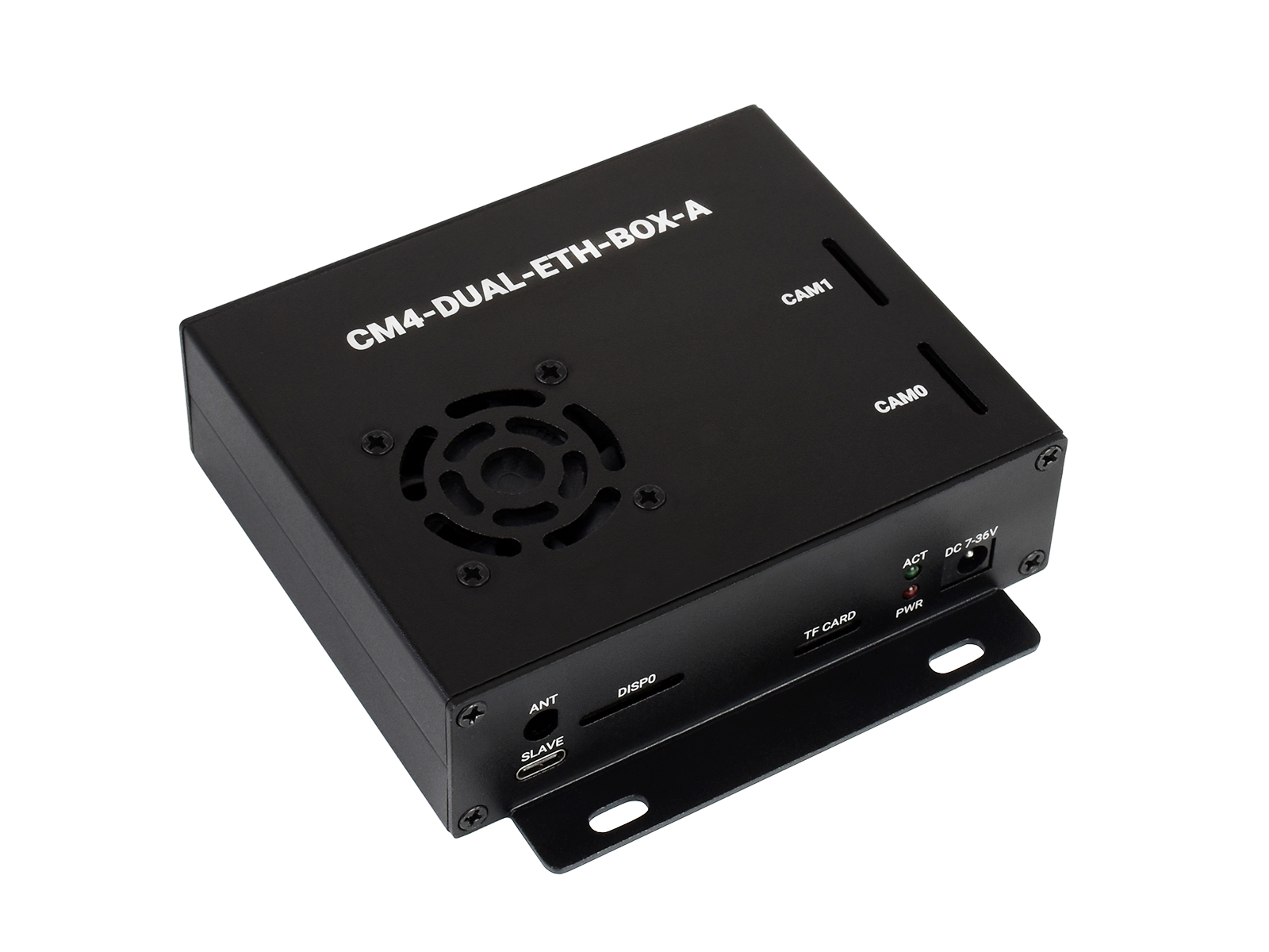 樹莓派CM4雙網路孔擴展板套件(含外殼)