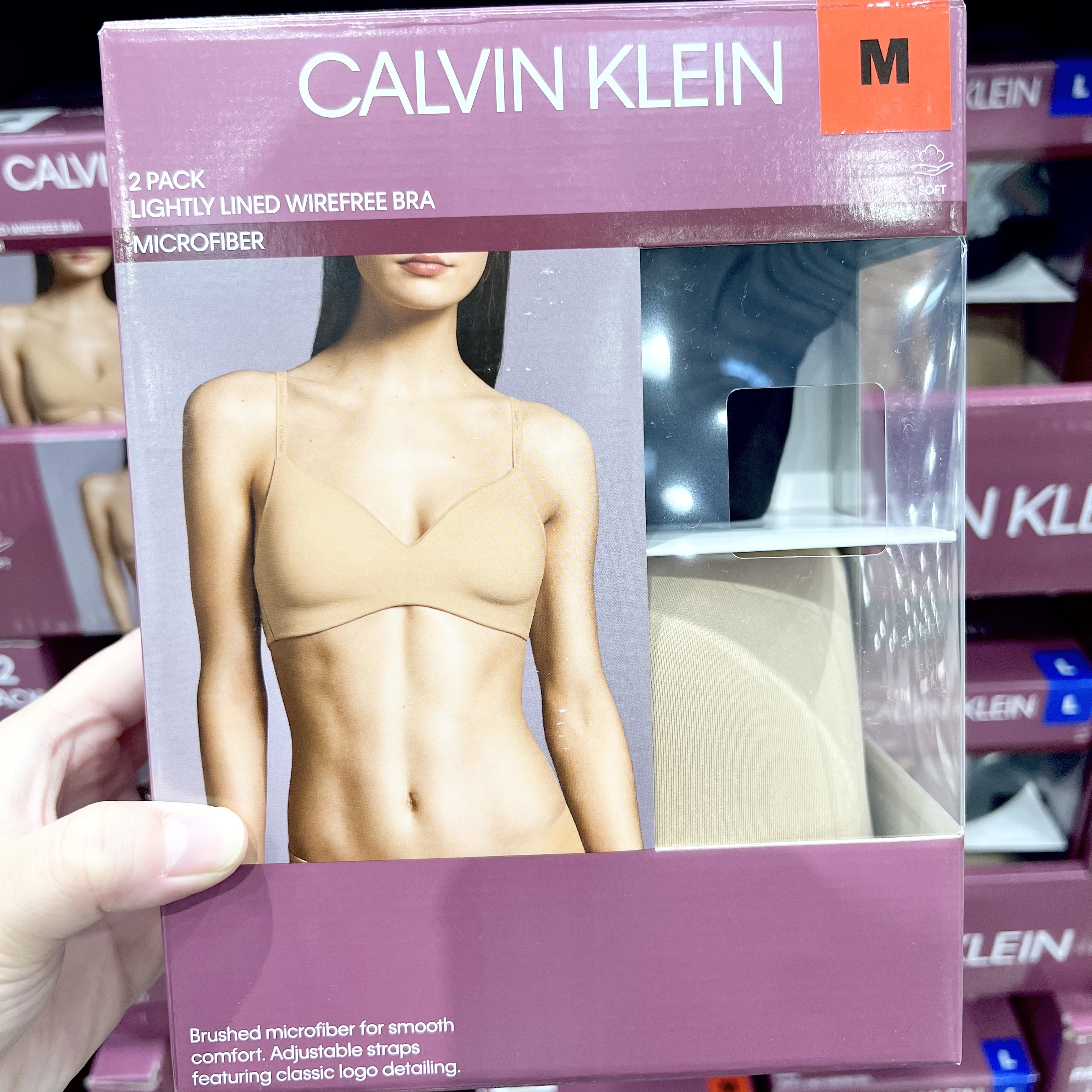 Calvin Klein - Wirefree Bra 黑&杏色 無鋼線款