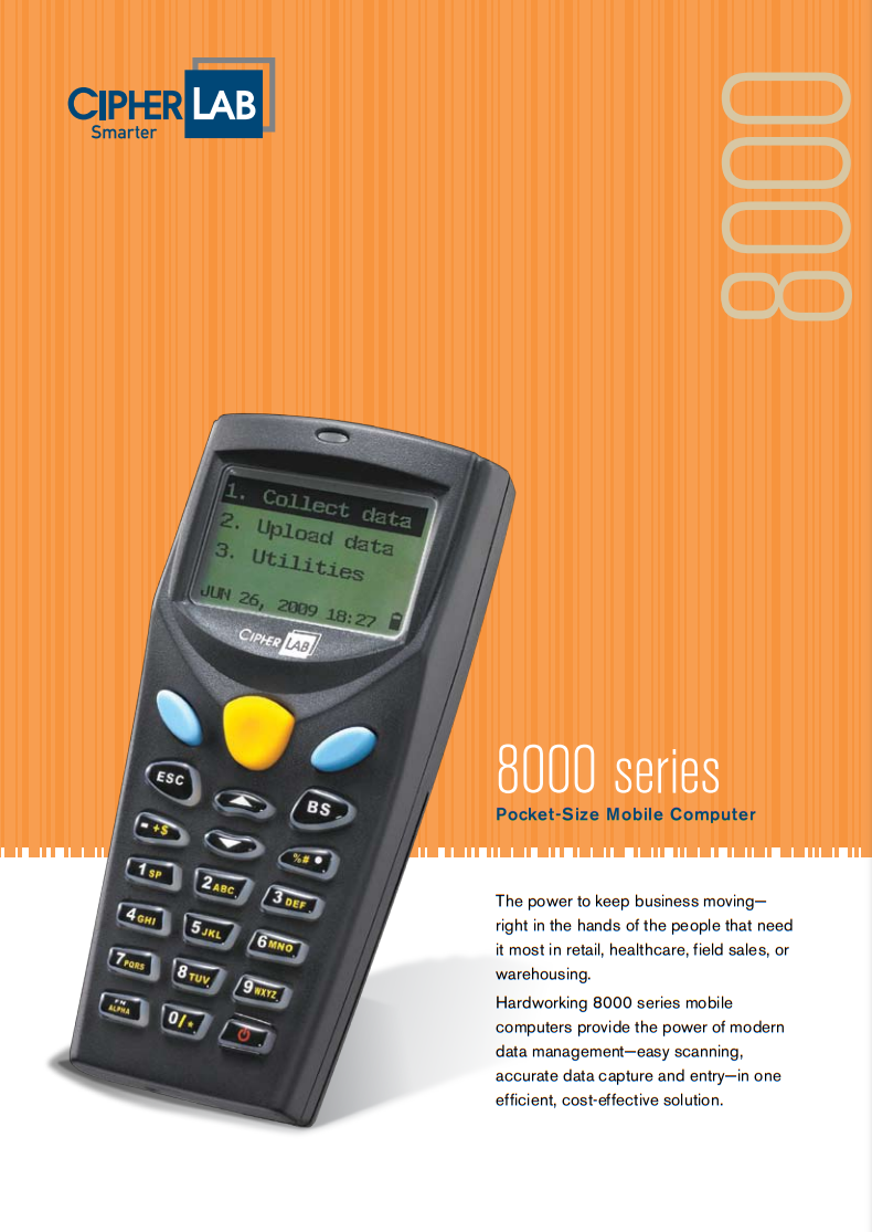 Cipherlab 8000C 8000L 8200L 8300L 條碼數據採集器