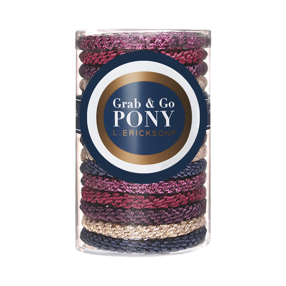 L. ERICKSON 彈力髮圈桶15入-粗版〈巴黎野莓〉