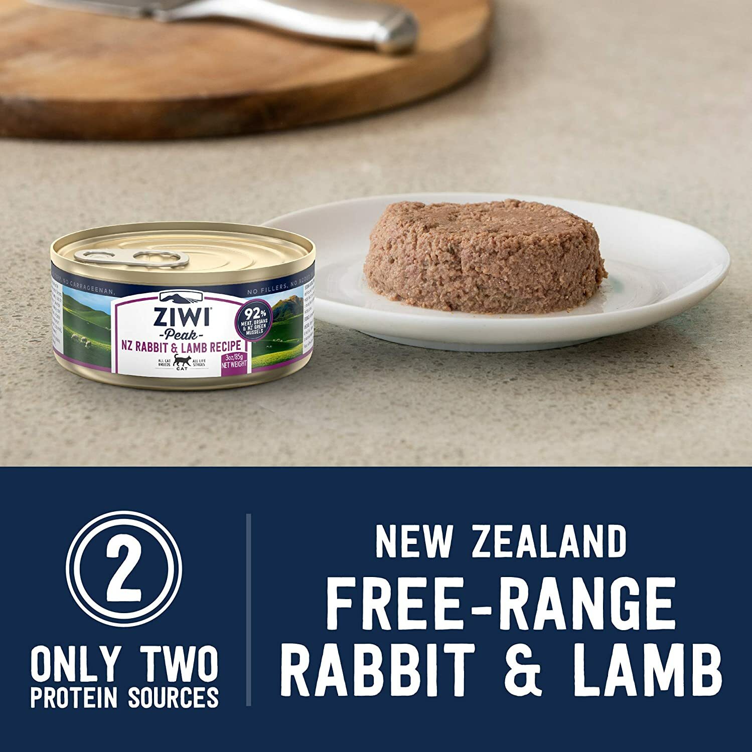 ZiwiPeak Canned Wet Cat Food - Rabbit & Lamb 85g x 24