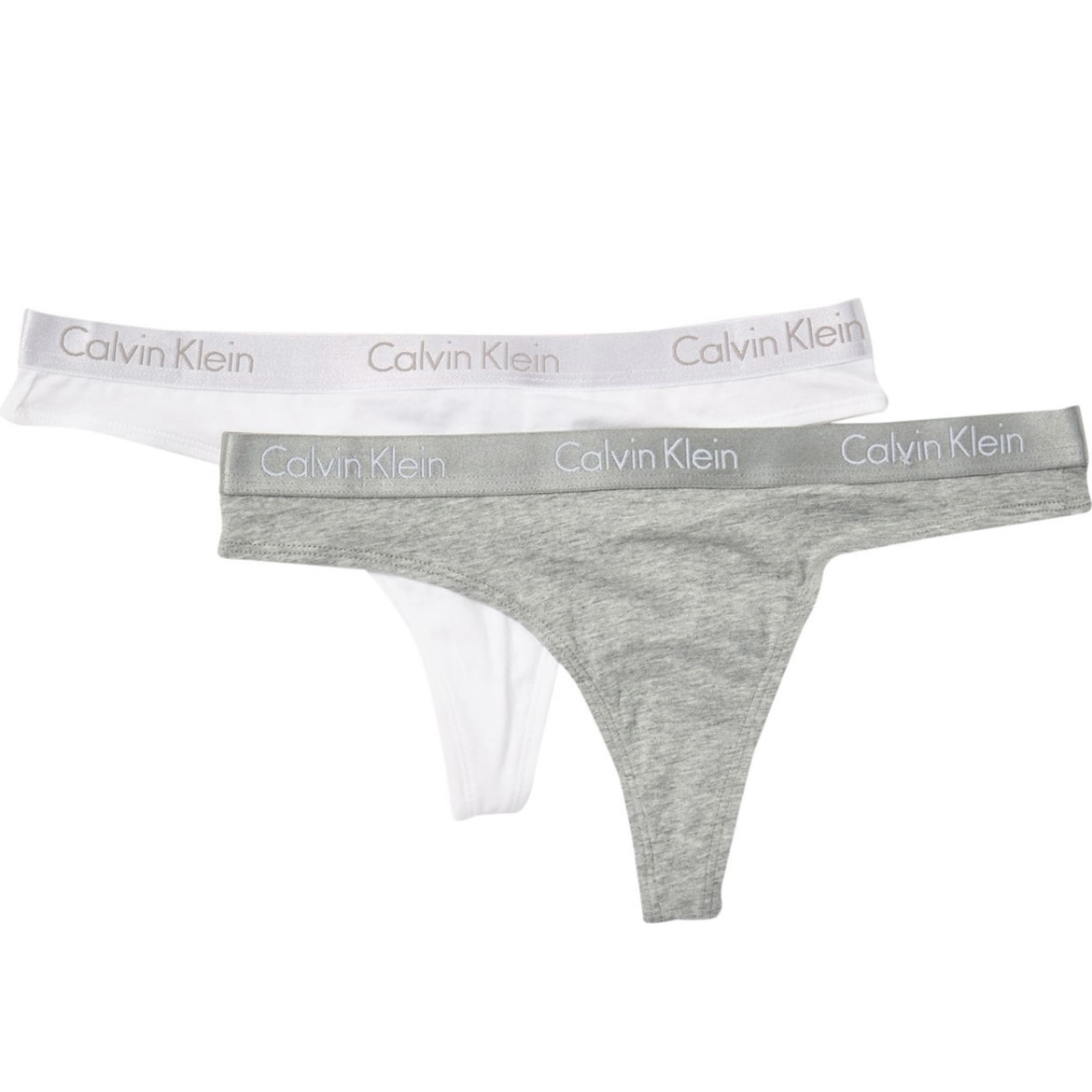 Calvin Klein - Thong 白&灰2件套裝