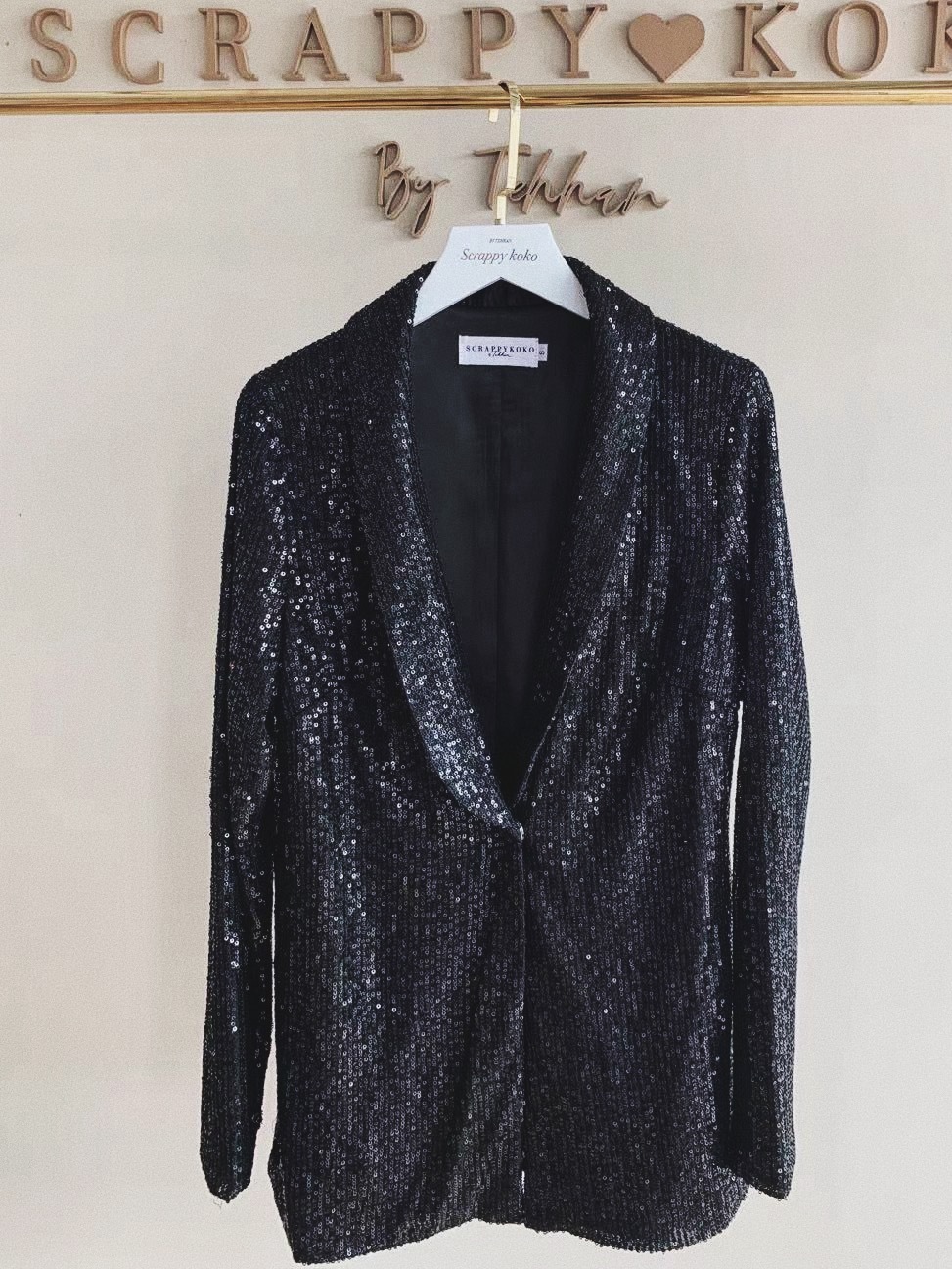 Party time 派對全亮片帥氣西裝外套