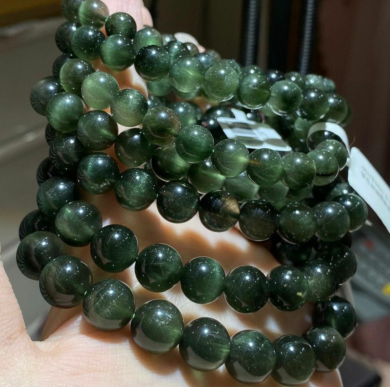 高質順貓眼綠髮晶