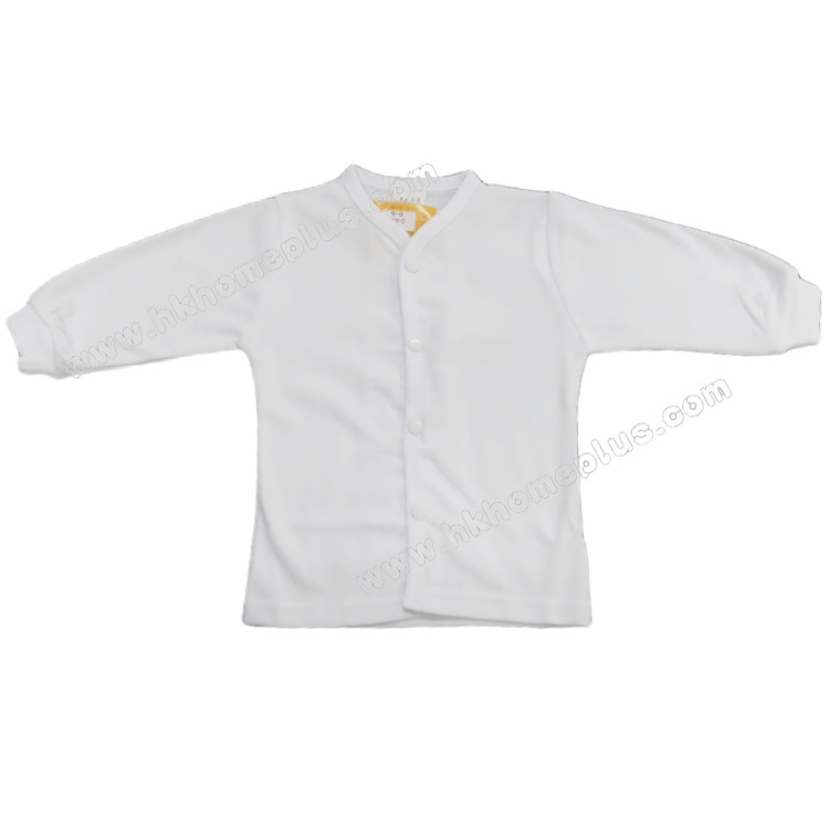 Koma Land: 嬰兒白色對胸長袖外套 C03W (0-6m 至 12m-18m 碼)