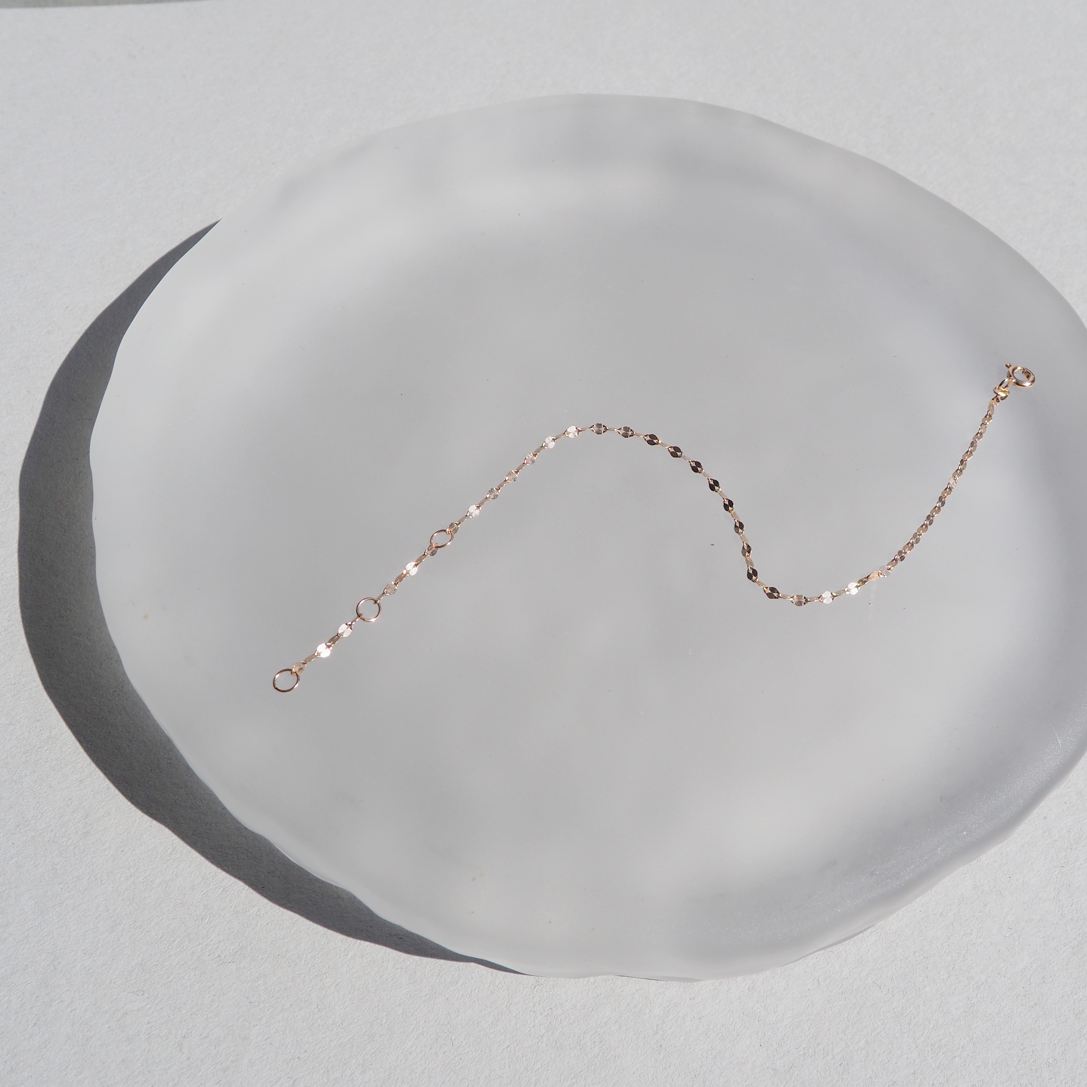 14K閃亮金片手鏈