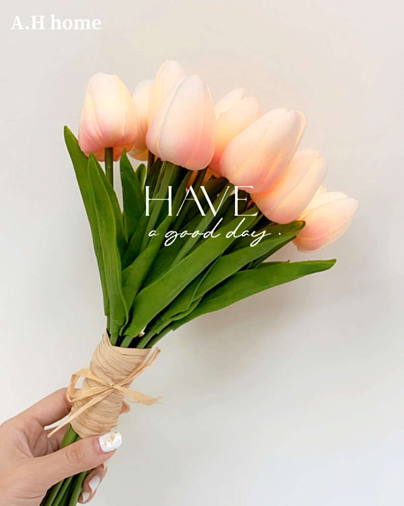 【ＡＨ802】ins手工鬱金香花束夜燈