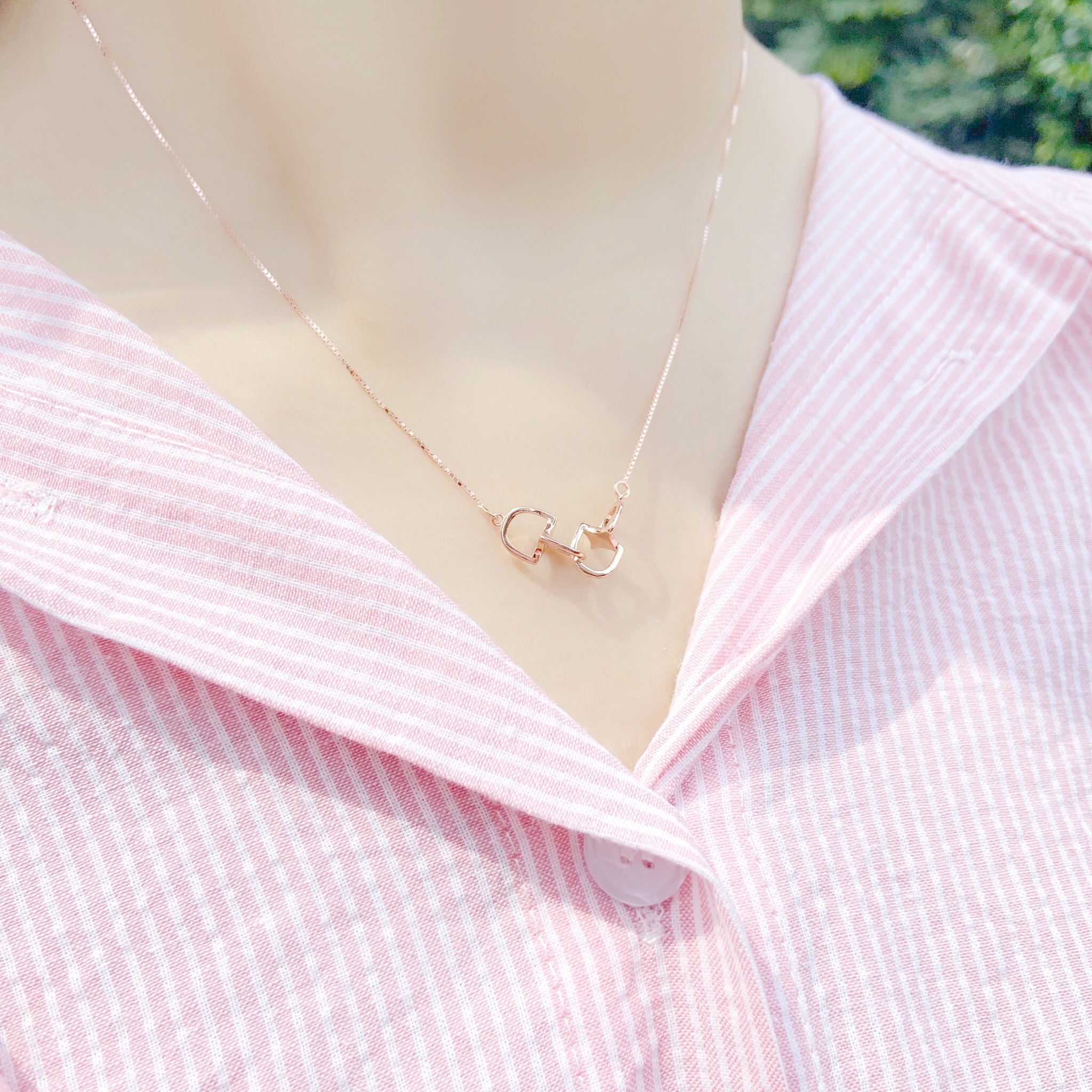 | 925純銀・白金・ 玫瑰金 | 日常小牽絆項鍊 (銀/玫瑰金) | NE0348 |