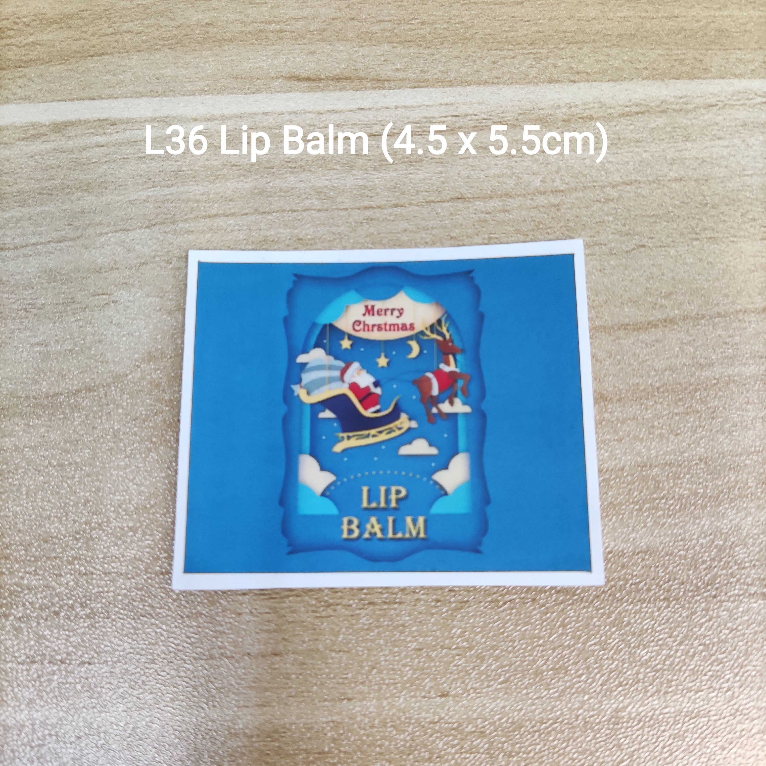 【L36】Lip Balm 潤唇膏 (4.5 x 5.5cm)【一包十貼】