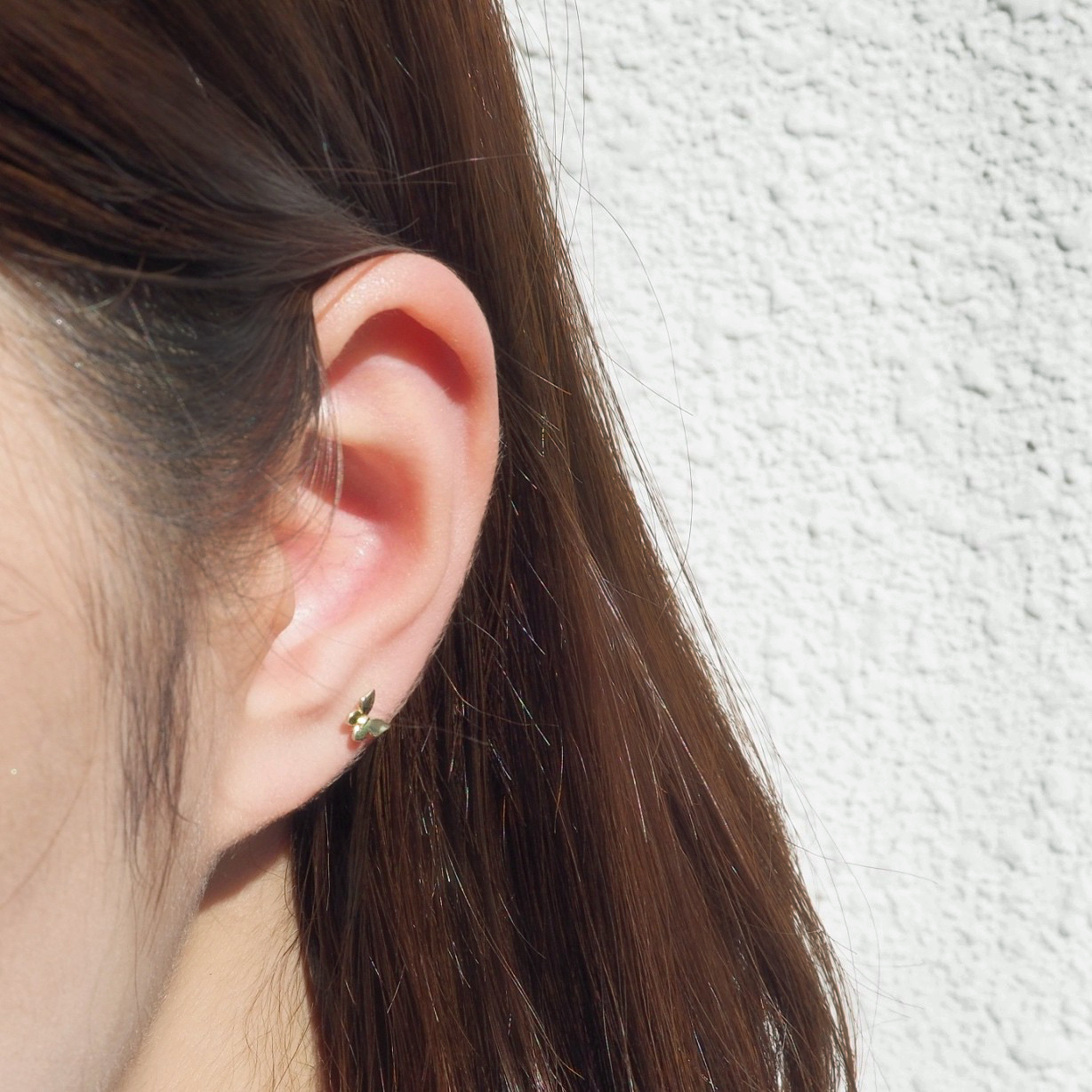 14K小蝴蝶Stud耳環