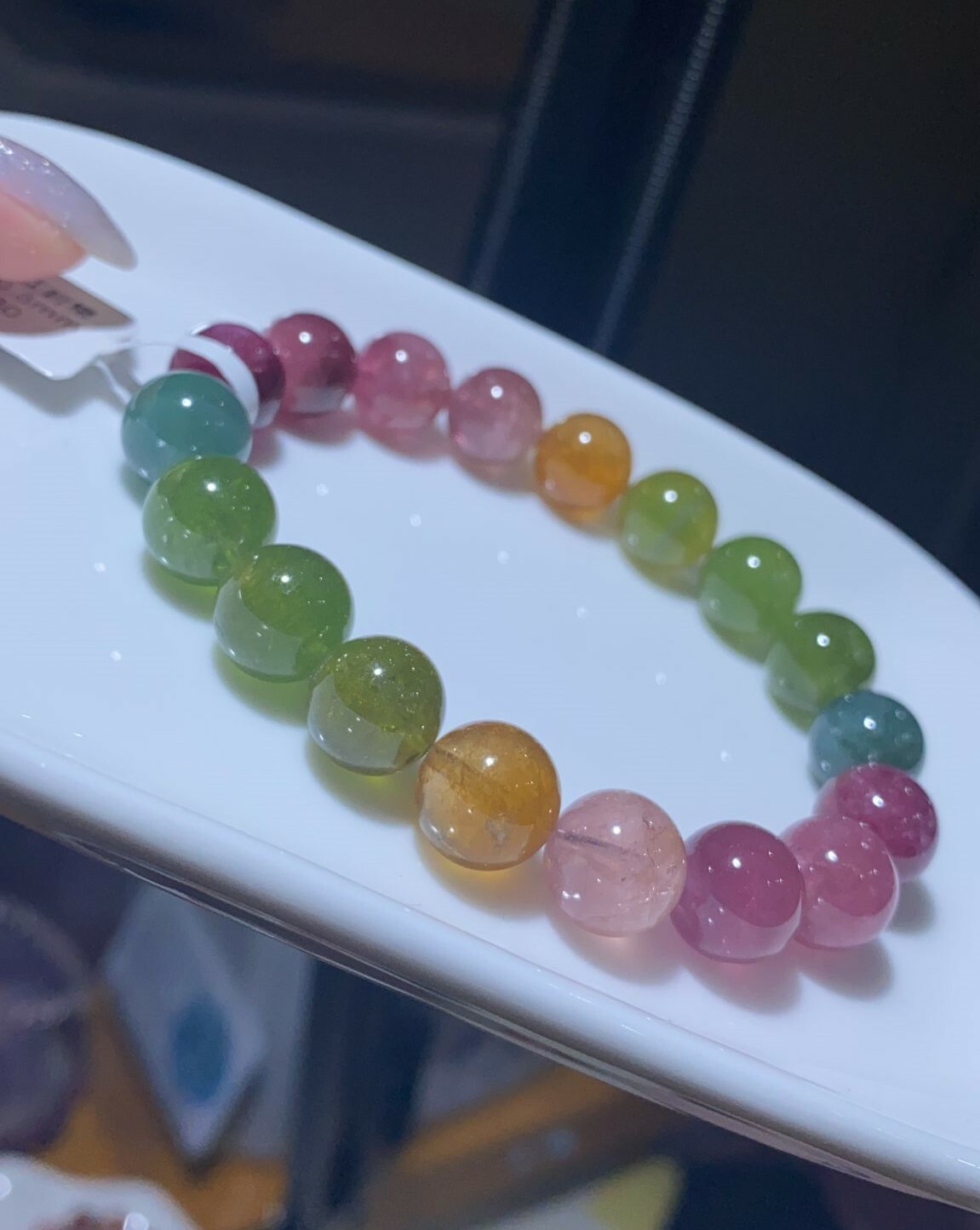 10.6-10.8mm 大珠彩虹碧璽