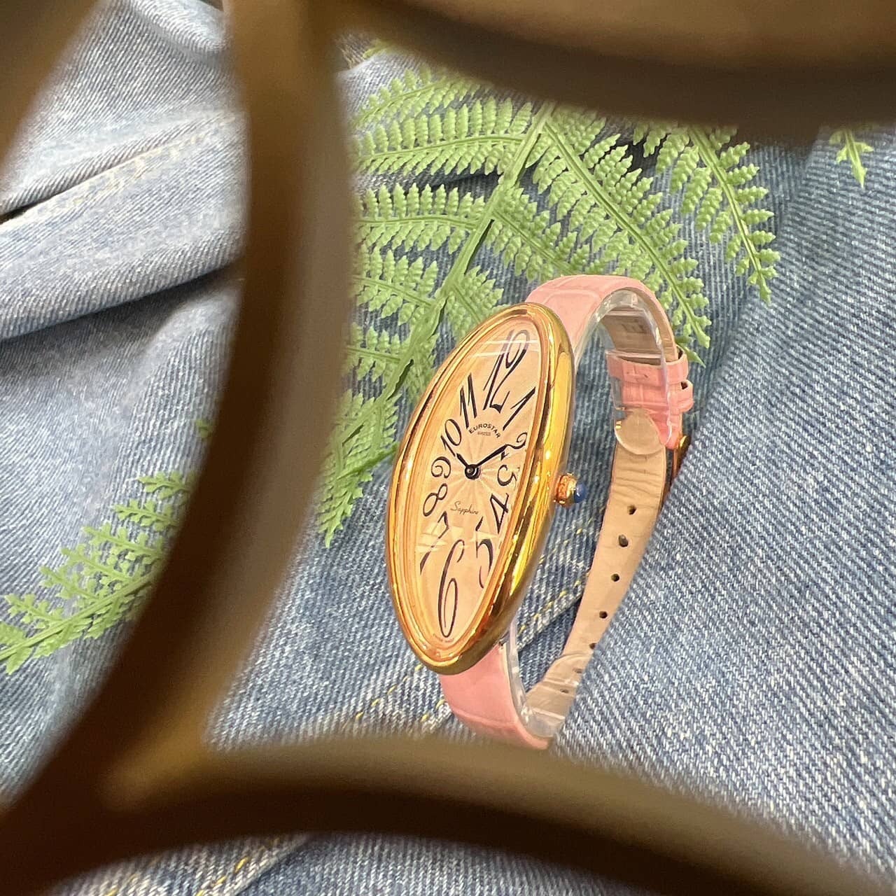 【EUROSTAR歐星】優雅知性橢圓形數字款仕女腕錶 1E902L-4 22mm 現代鐘錶