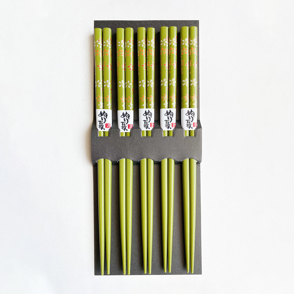 小碎花筷子 5件裝｜大岸正商店