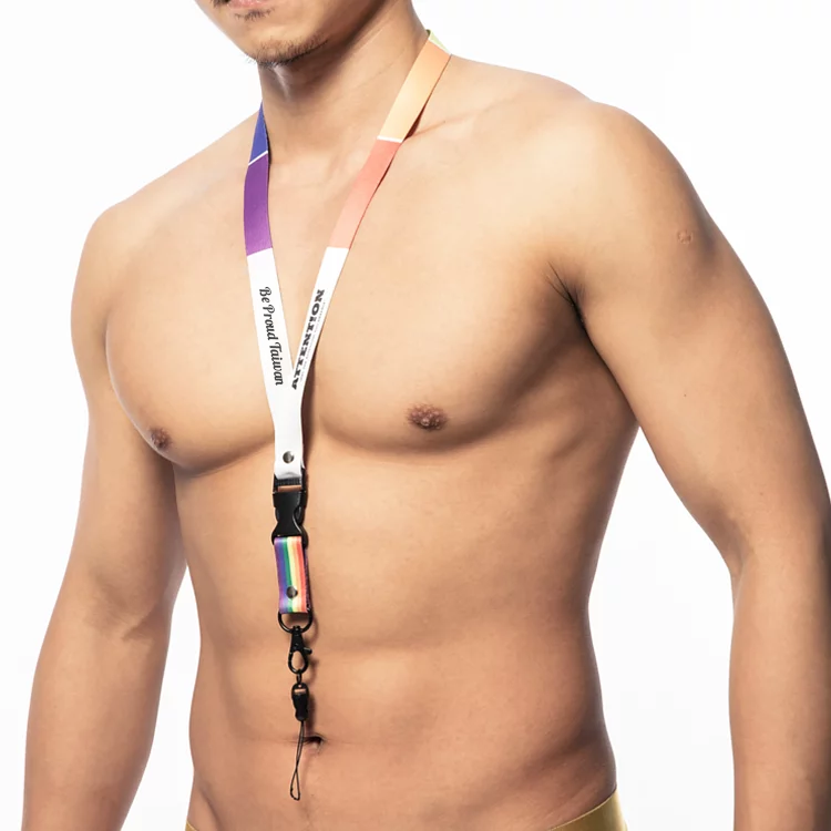 AttentionWear 六色彩虹手機吊繩 【Be Proud Taiwan 驕傲台灣】