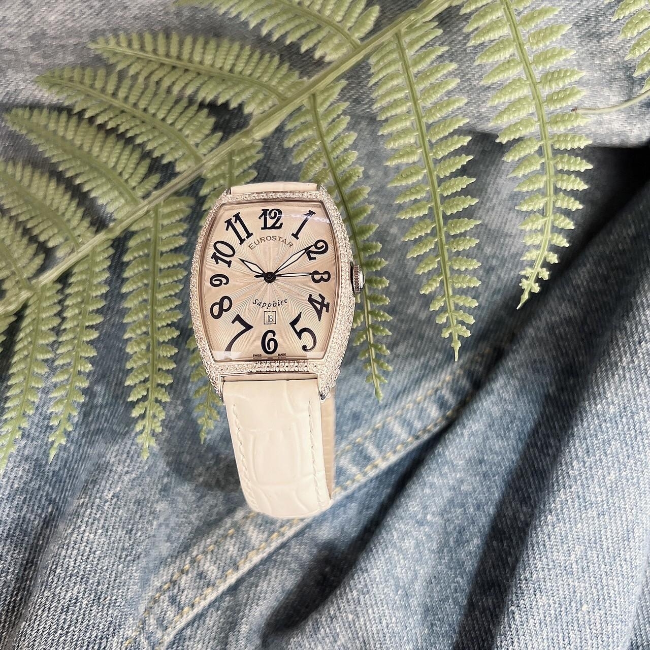 【EUROSTAR 歐星】時尚晶鑚仕女腕錶 1E0829G1-26 31mm 現代鐘錶