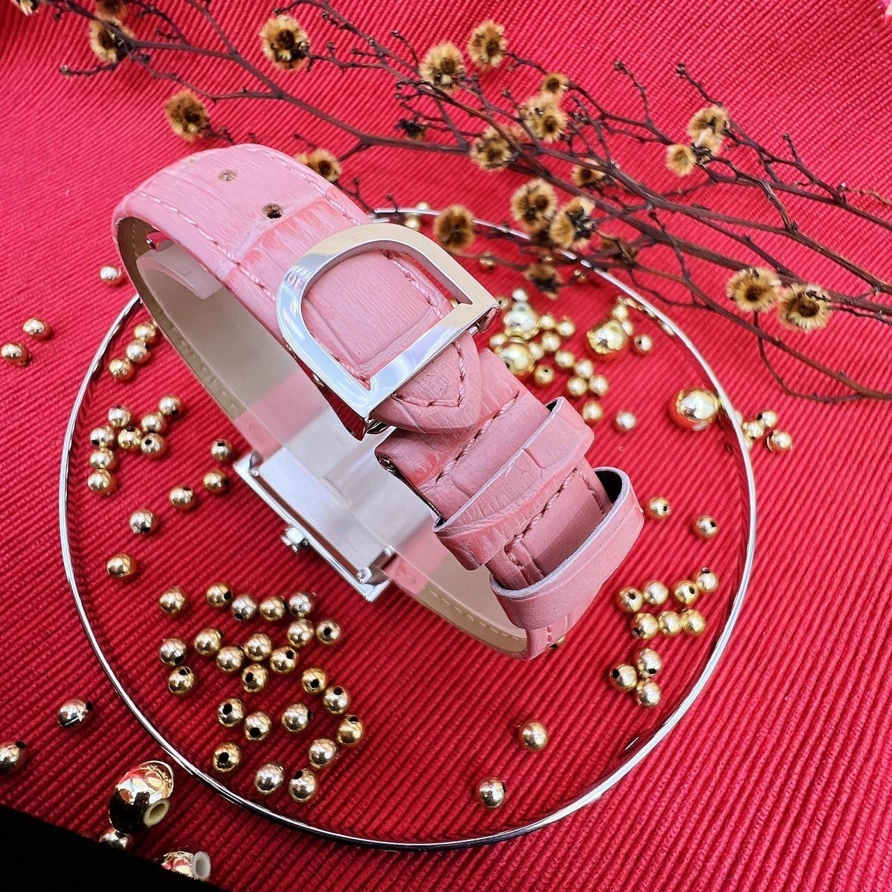 【Dunhill】切割水晶玻璃鏡面方形經典女錶 DQX800BL 30mm 現代鐘錶