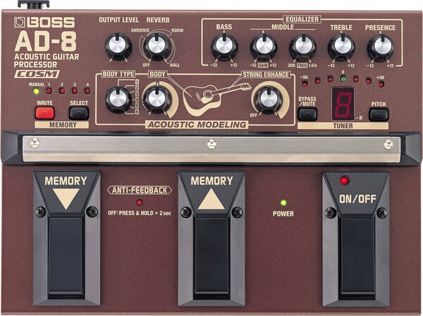 BOSS AD-8 Acoustic Guitar Processor 地板型空心吉他 效果器
