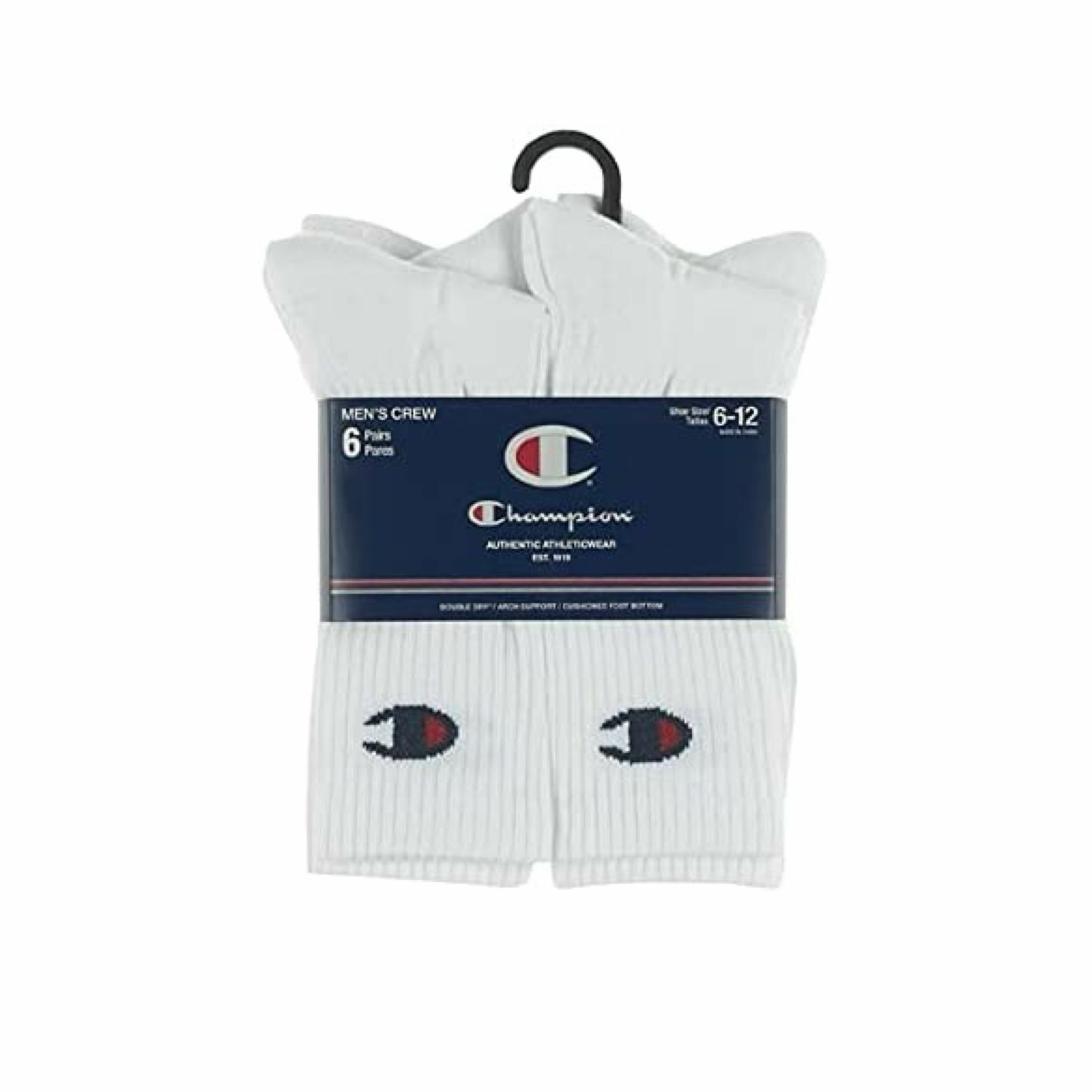 Men's Champion Logo Crew Socks [6-Pack]