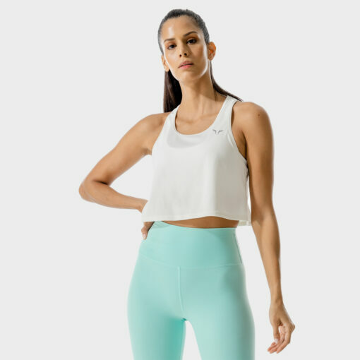 LAB360º 短版運動背心（暗夜白）