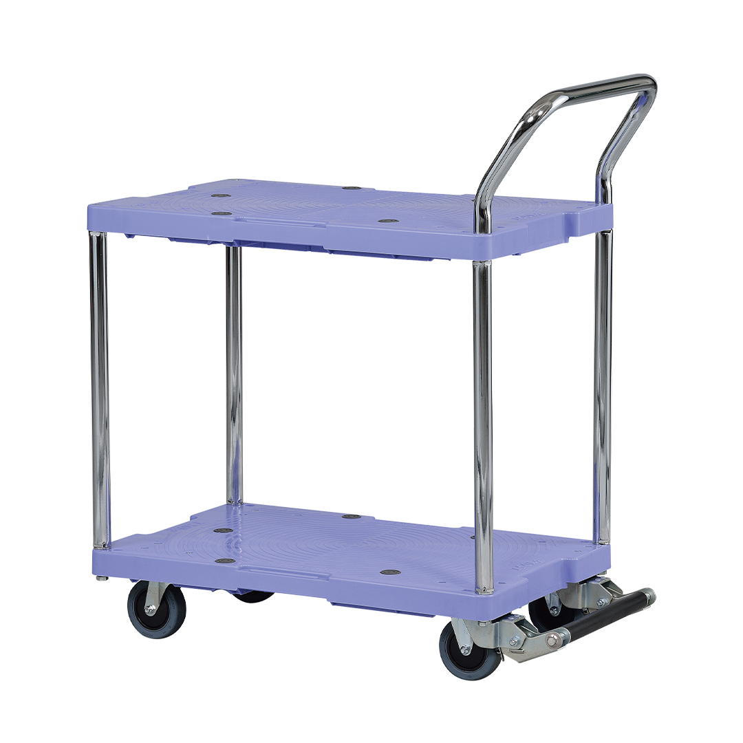 【日本南星nansin】雙層樹脂微音手推車 DSK-104B