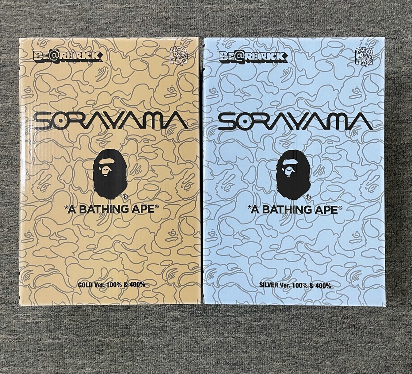 A BATHING APE® × HAJIME SORAYAMA 400% & 100% set