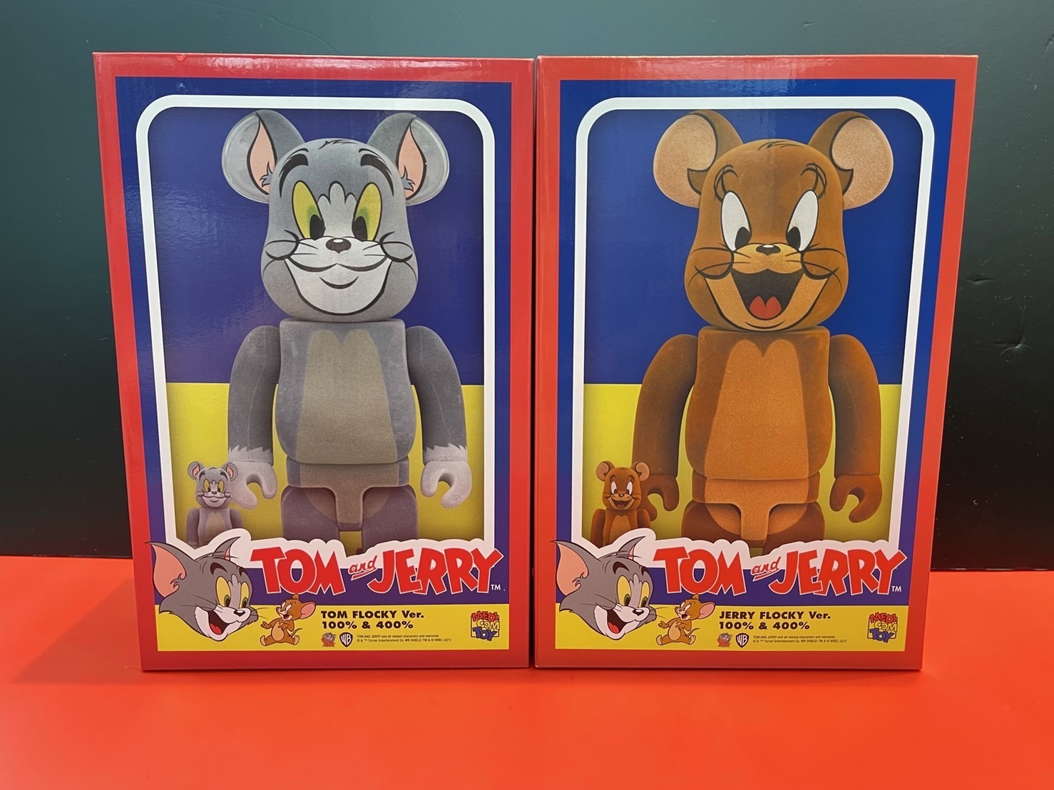 BE@RBRICK JERRY フロッキー Ver. 100％ & 400％（TOM AND JERRY）